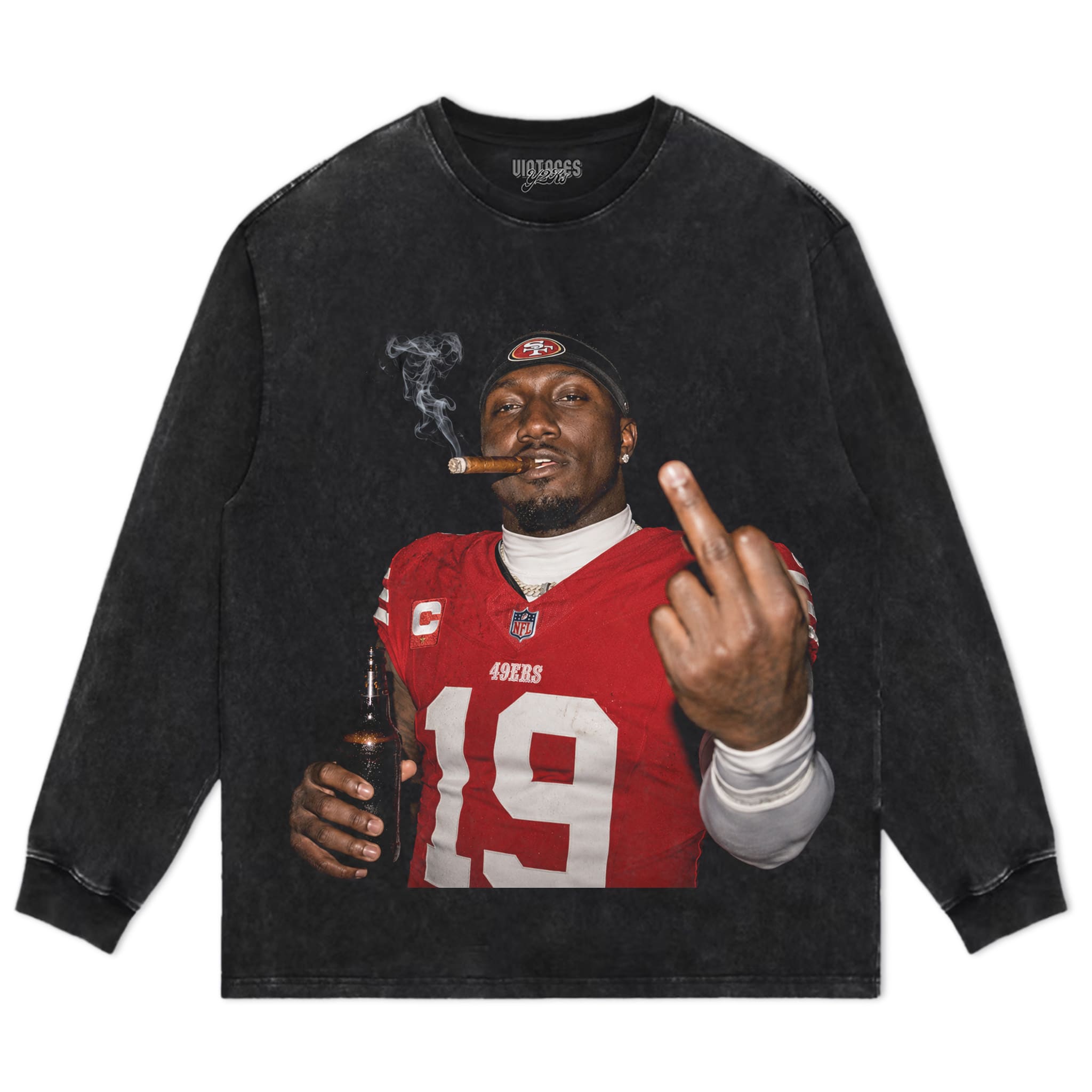 DEEBO SAMUEL - MIDDLE FINGER V2 TANK TOP & TEE & LONG SLEEVE & LAYERED LS & HOODIE