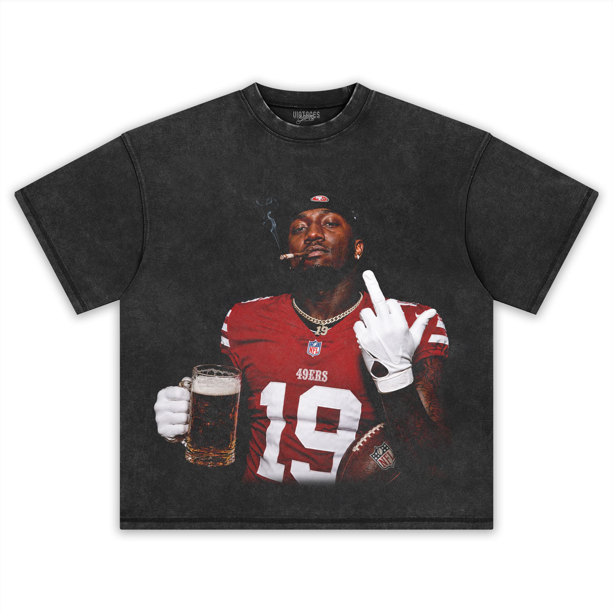 DEEBO SAMUEL - MIDDLE FINGER V5 TANK TOP & TEE & LONG SLEEVE & LAYERED LS & HOODIE