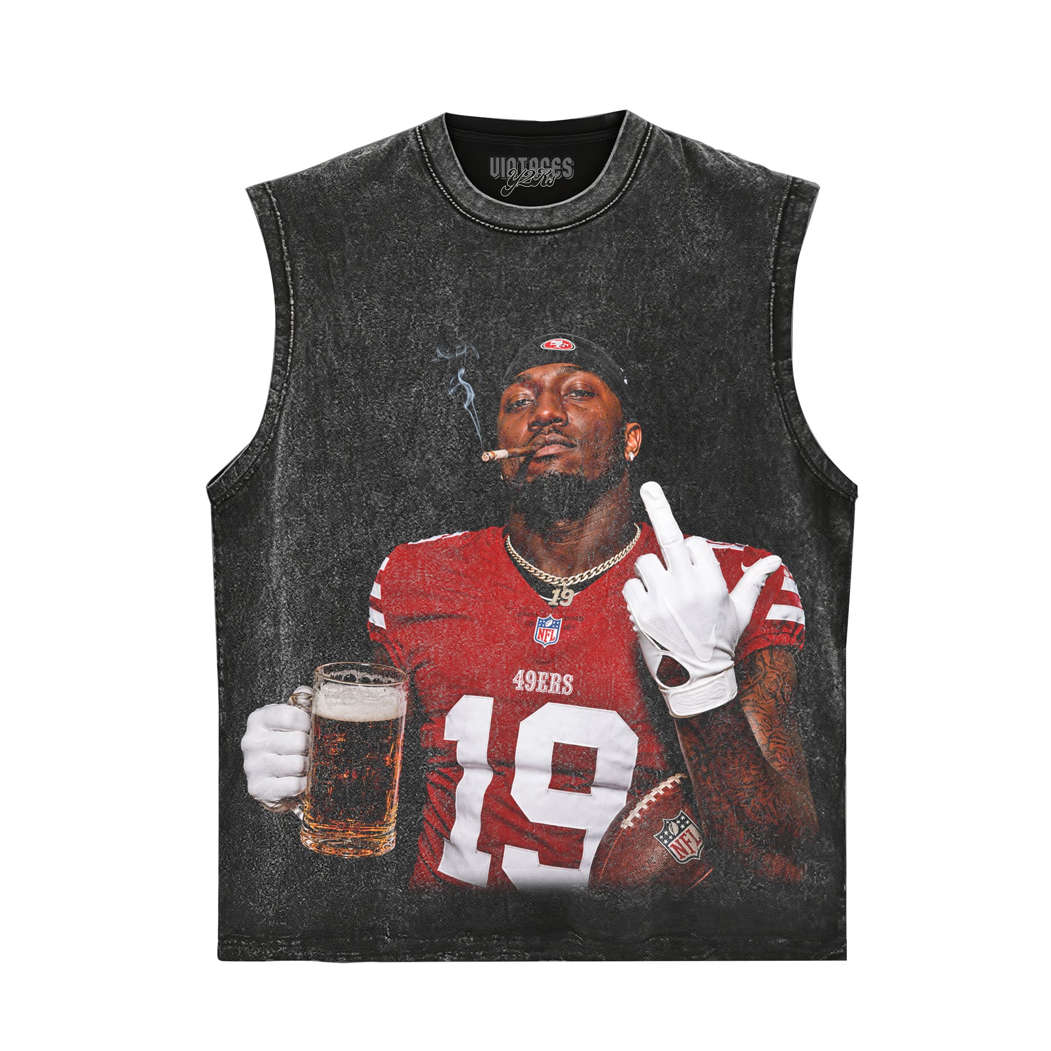 DEEBO SAMUEL - MIDDLE FINGER V5 TANK TOP & TEE & LONG SLEEVE & LAYERED LS & HOODIE