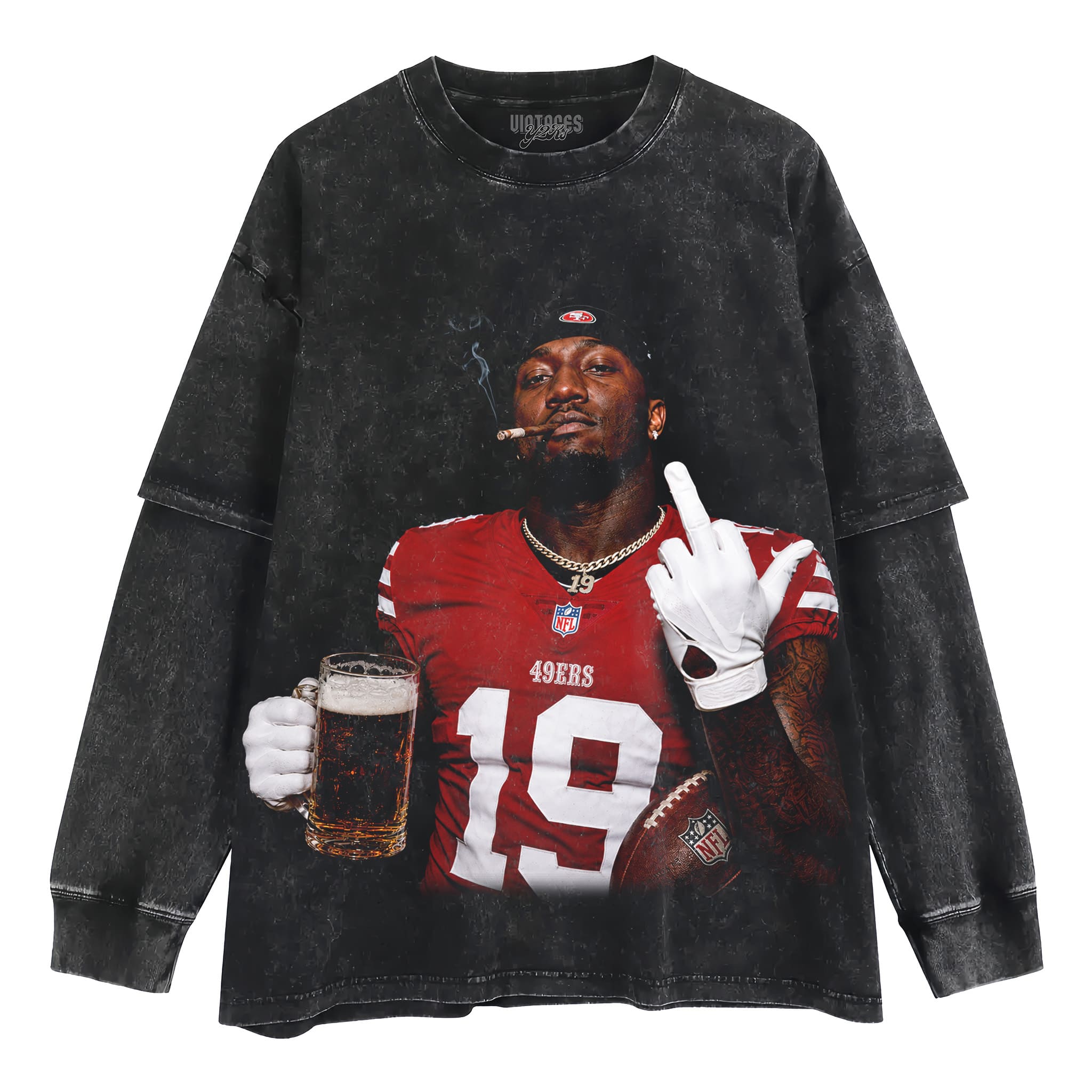 DEEBO SAMUEL - MIDDLE FINGER V5 TANK TOP & TEE & LONG SLEEVE & LAYERED LS & HOODIE