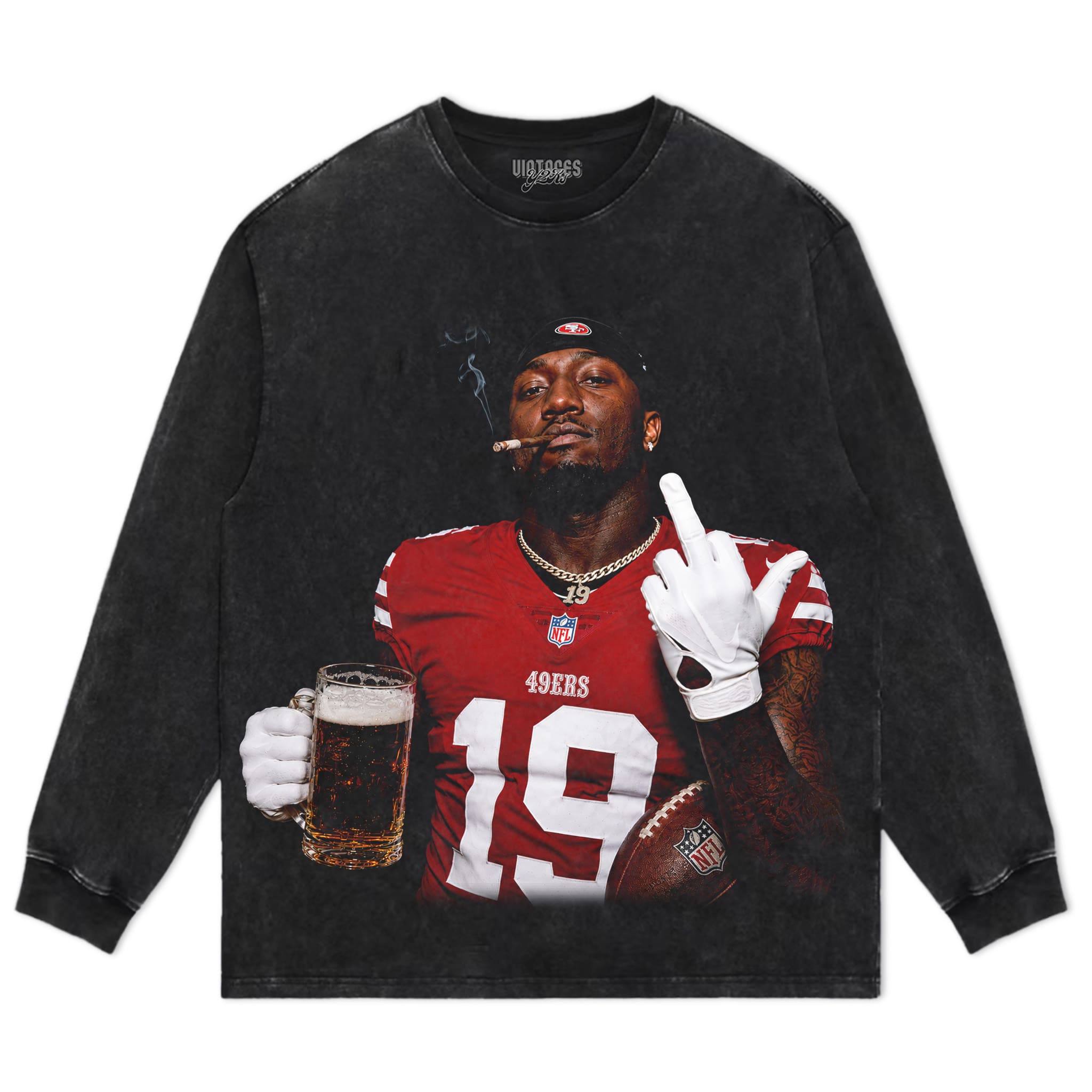 DEEBO SAMUEL - MIDDLE FINGER V5 TANK TOP & TEE & LONG SLEEVE & LAYERED LS & HOODIE
