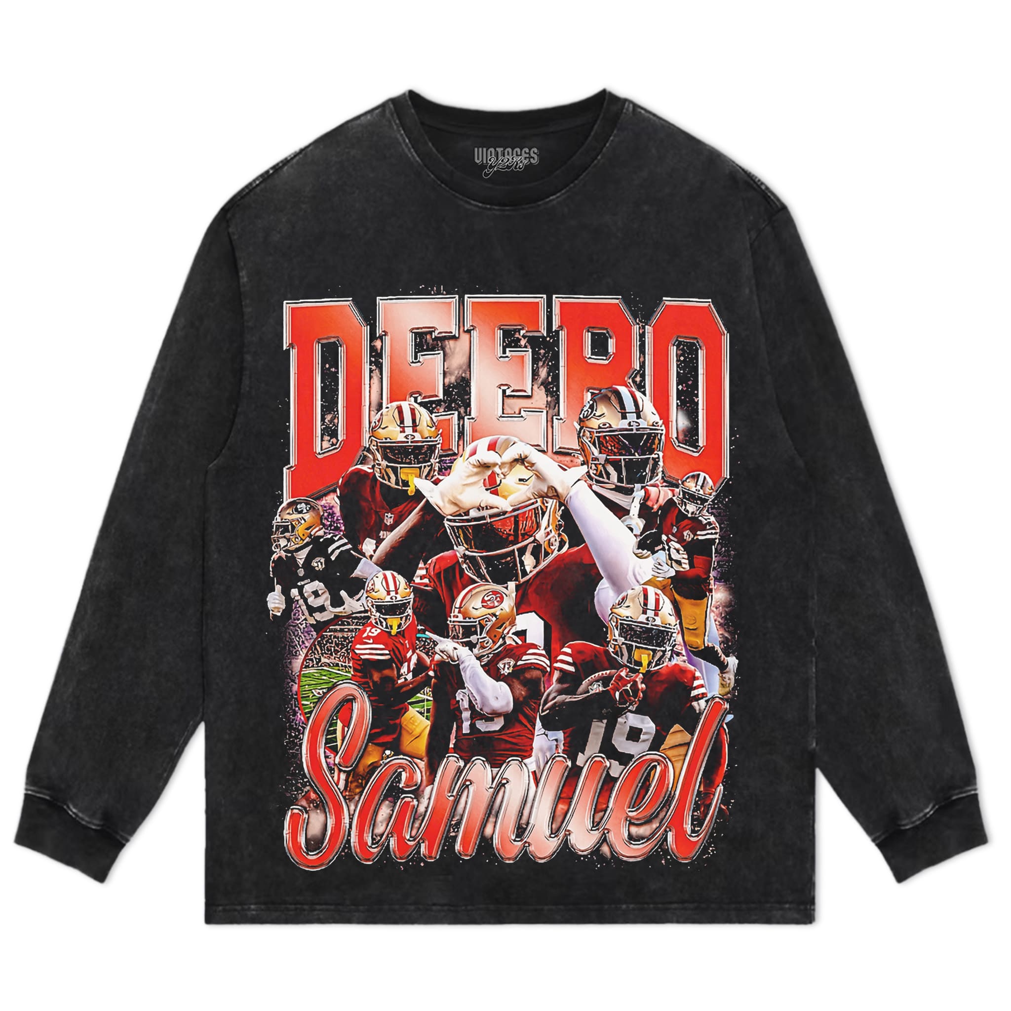 DEEBO SAMUEL VINTAGE 49ERS V2 TANK TOP & TEE & LONG SLEEVE & LAYERED LS & HOODIE