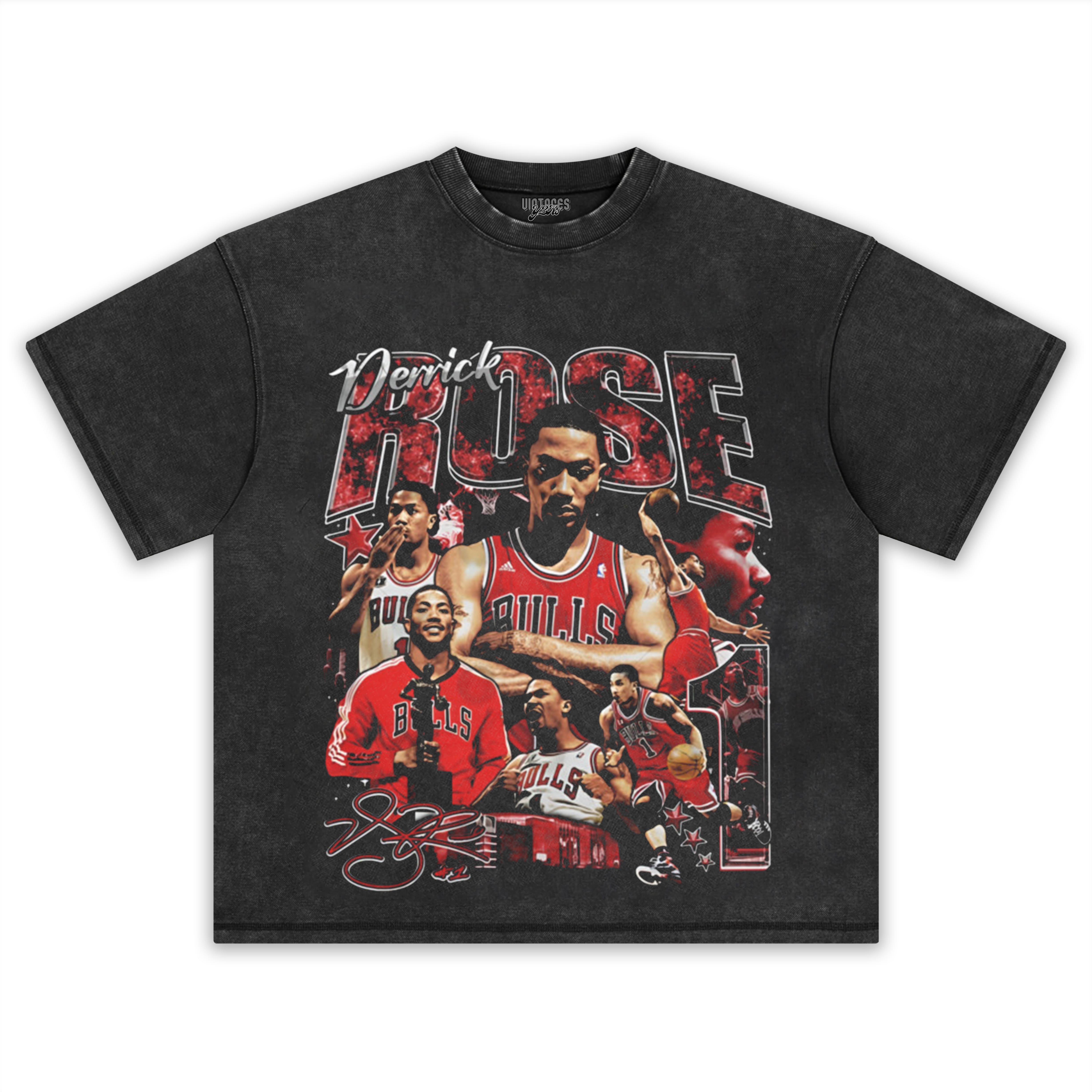 DERRICK ROSE COLLAGE TEE & LS & HOODIE