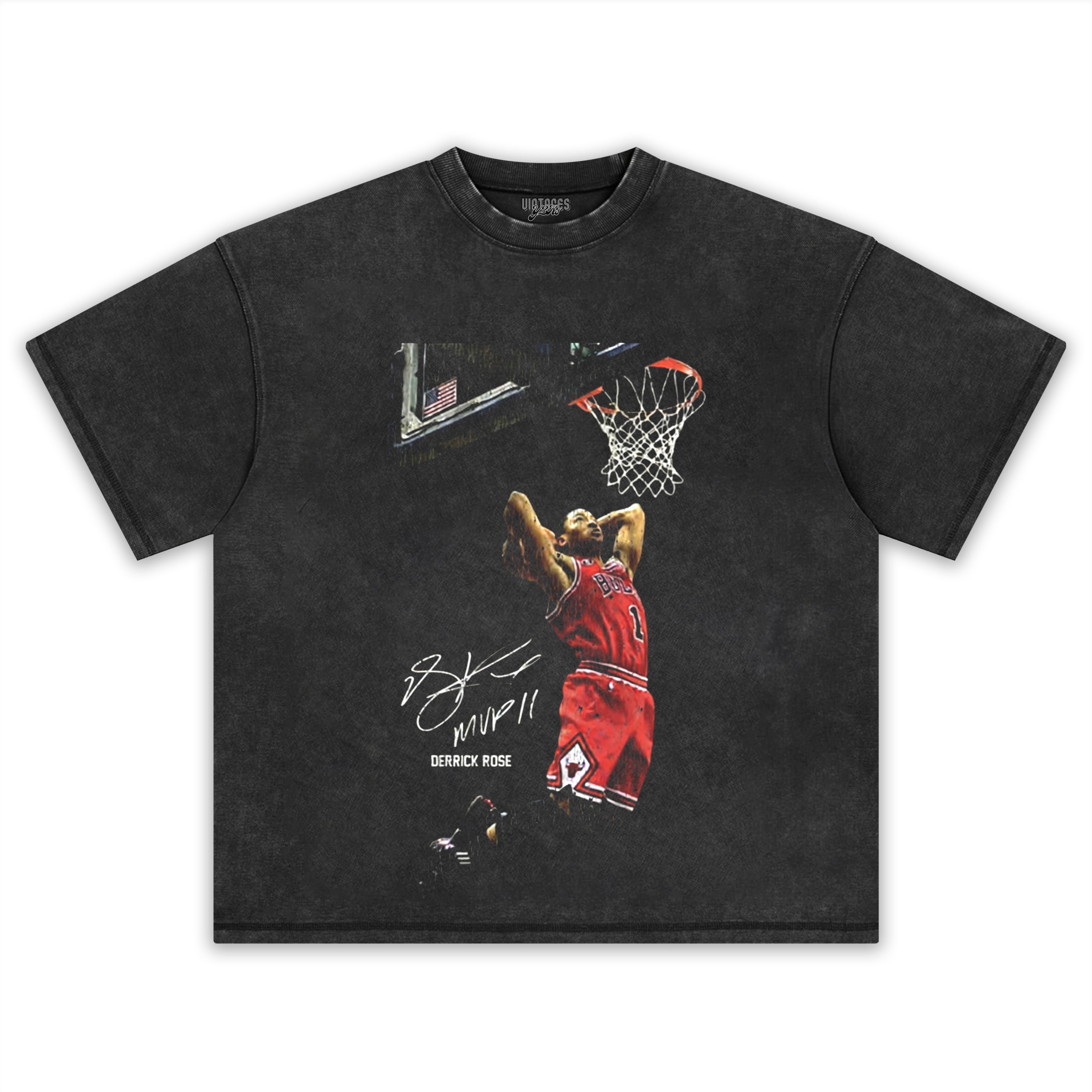 DERRICK ROSE VINTAGE TEE & LS & HOODIE