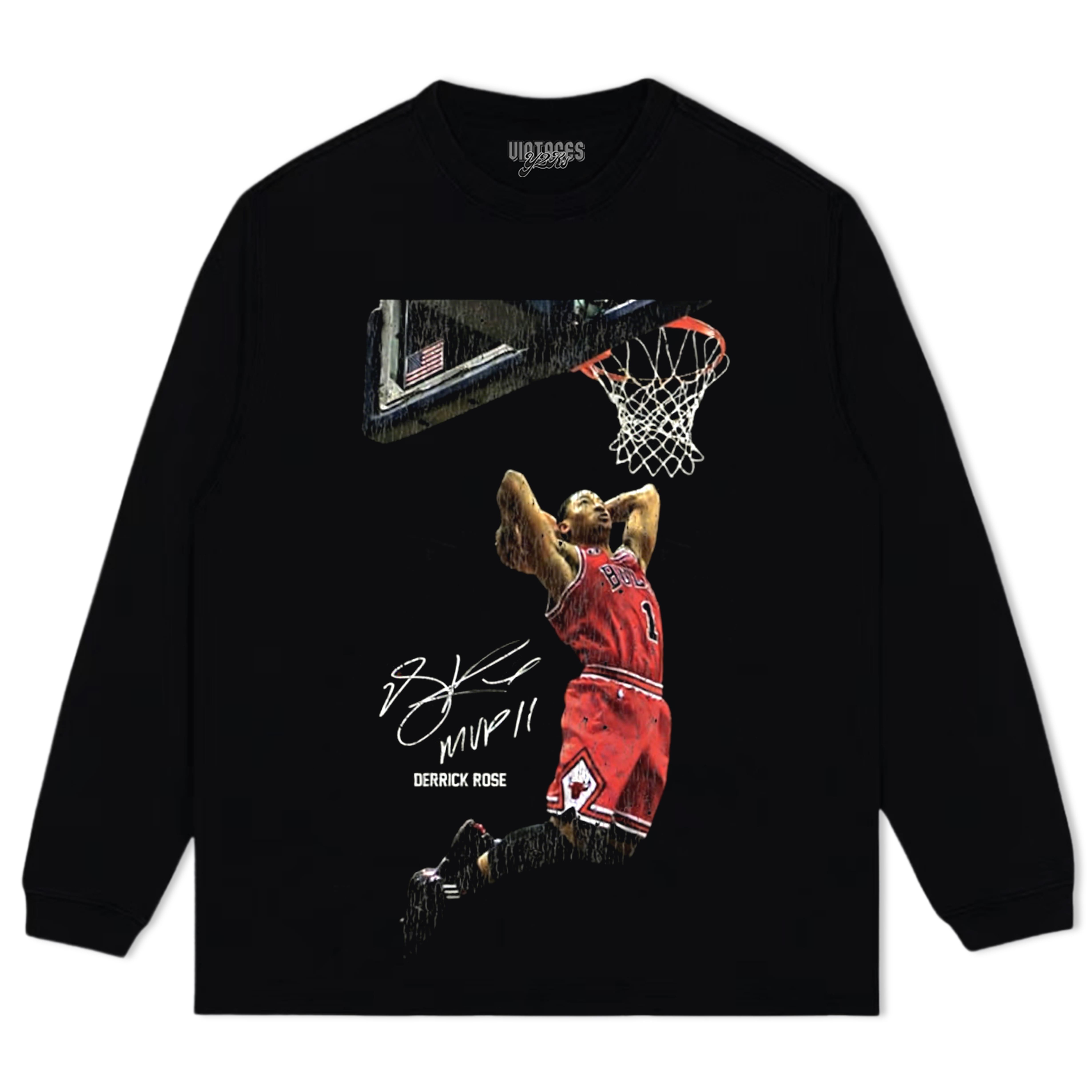 DERRICK ROSE VINTAGE TEE & LS & HOODIE