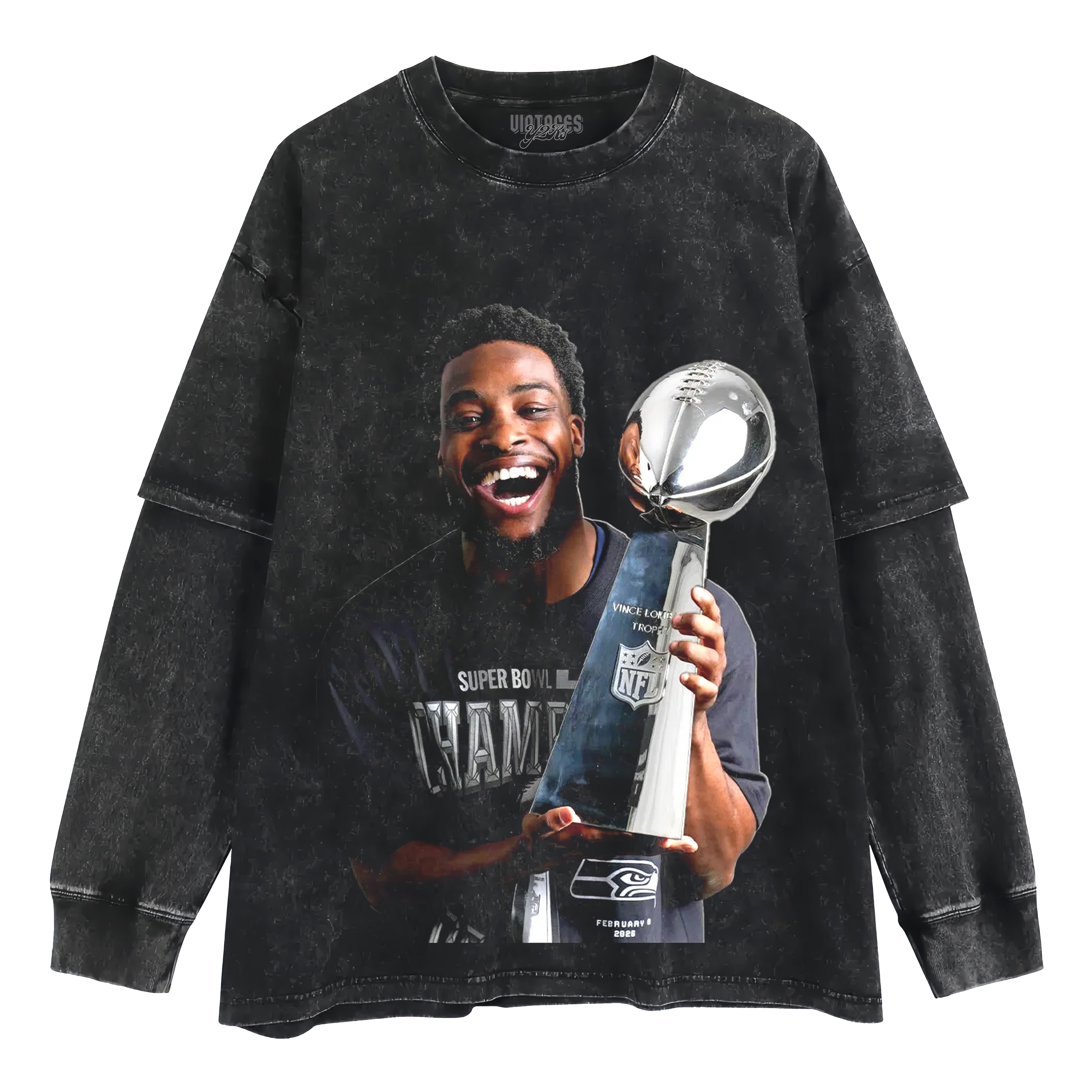 DEVON WITHERSPOON - SUPER BOWL LX CHAMPION LAYERED LONG SLEEVE