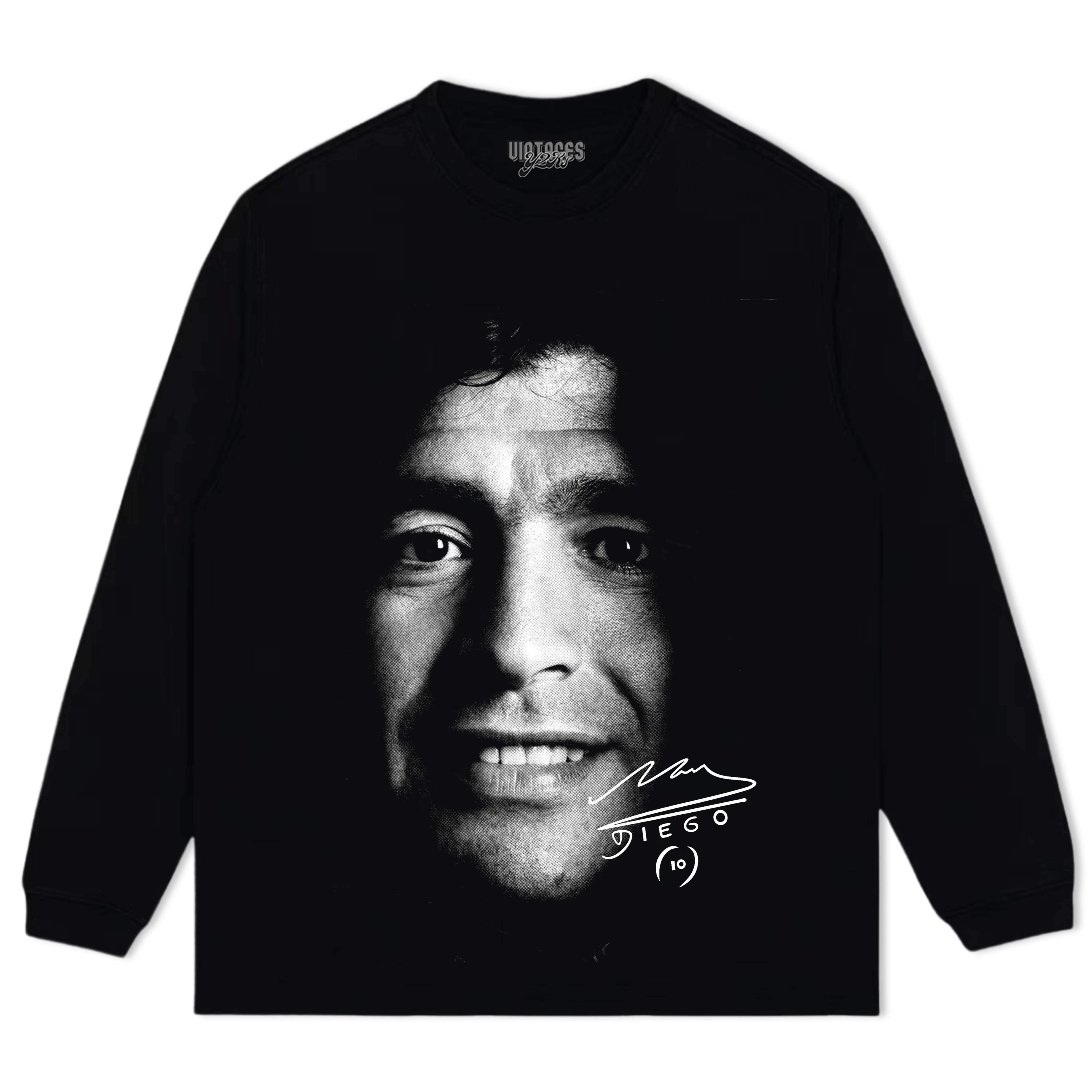 DIEGO MARADONA BIG FACE TANK TOP & TEE & LONG SLEEVE & LAYERED LS & HOODIE