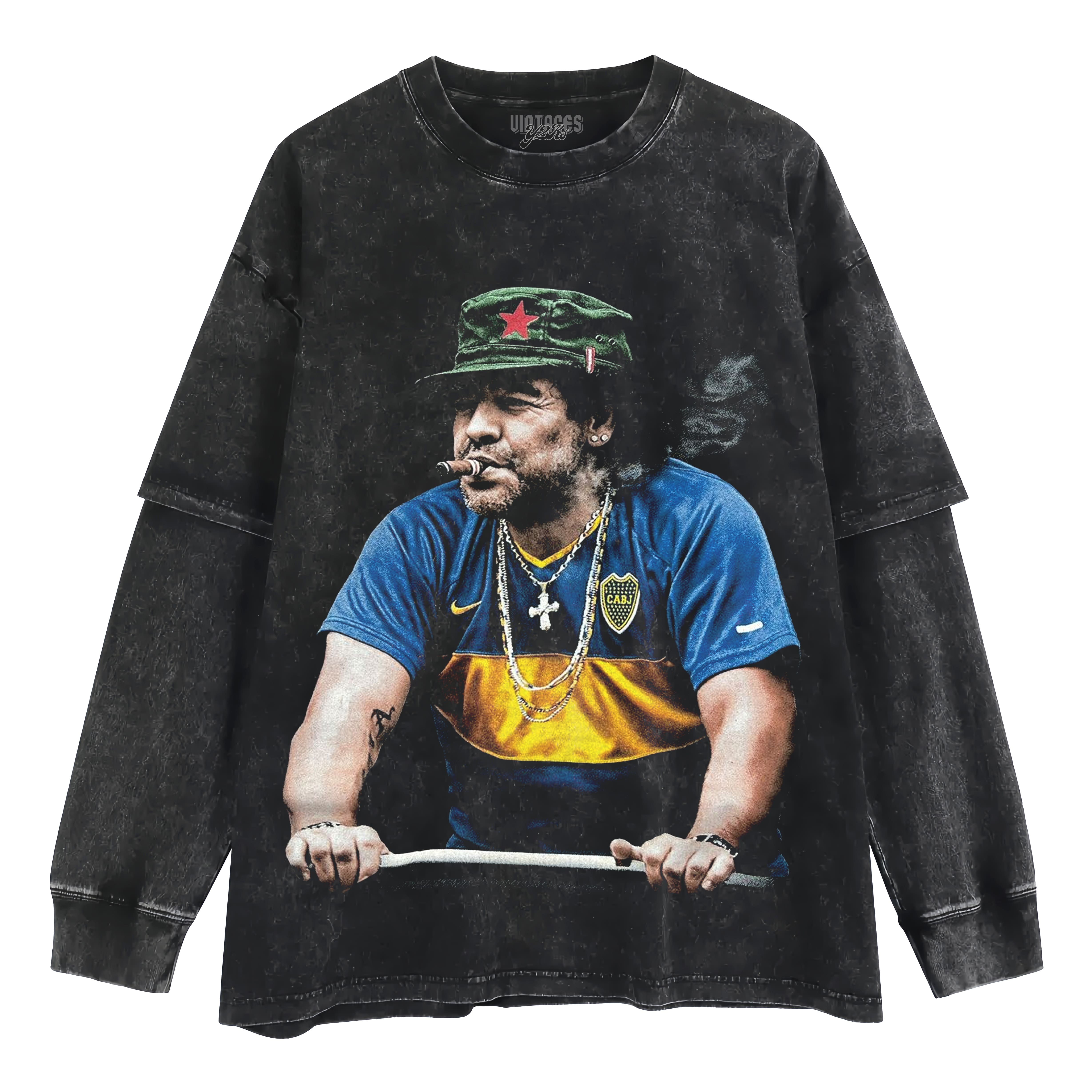 DIEGO MARADONA SMOKING TANK TOP & TEE & LONG SLEEVE & LAYERED LS & HOODIE