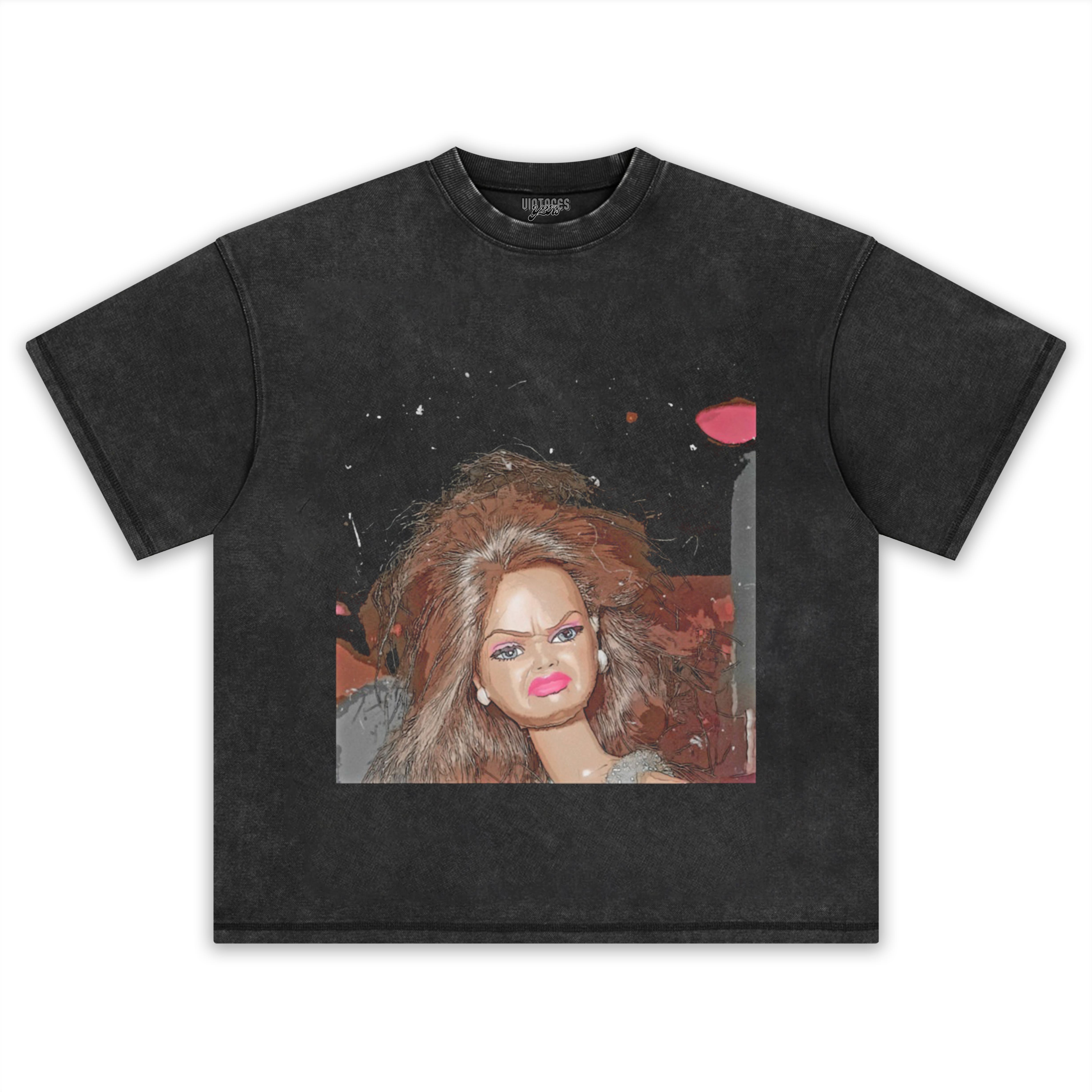 DISGUSTED-BARBIE-FACE TANK TOP & TEE & LONG SLEEVE & LAYERED LS & HOODIE