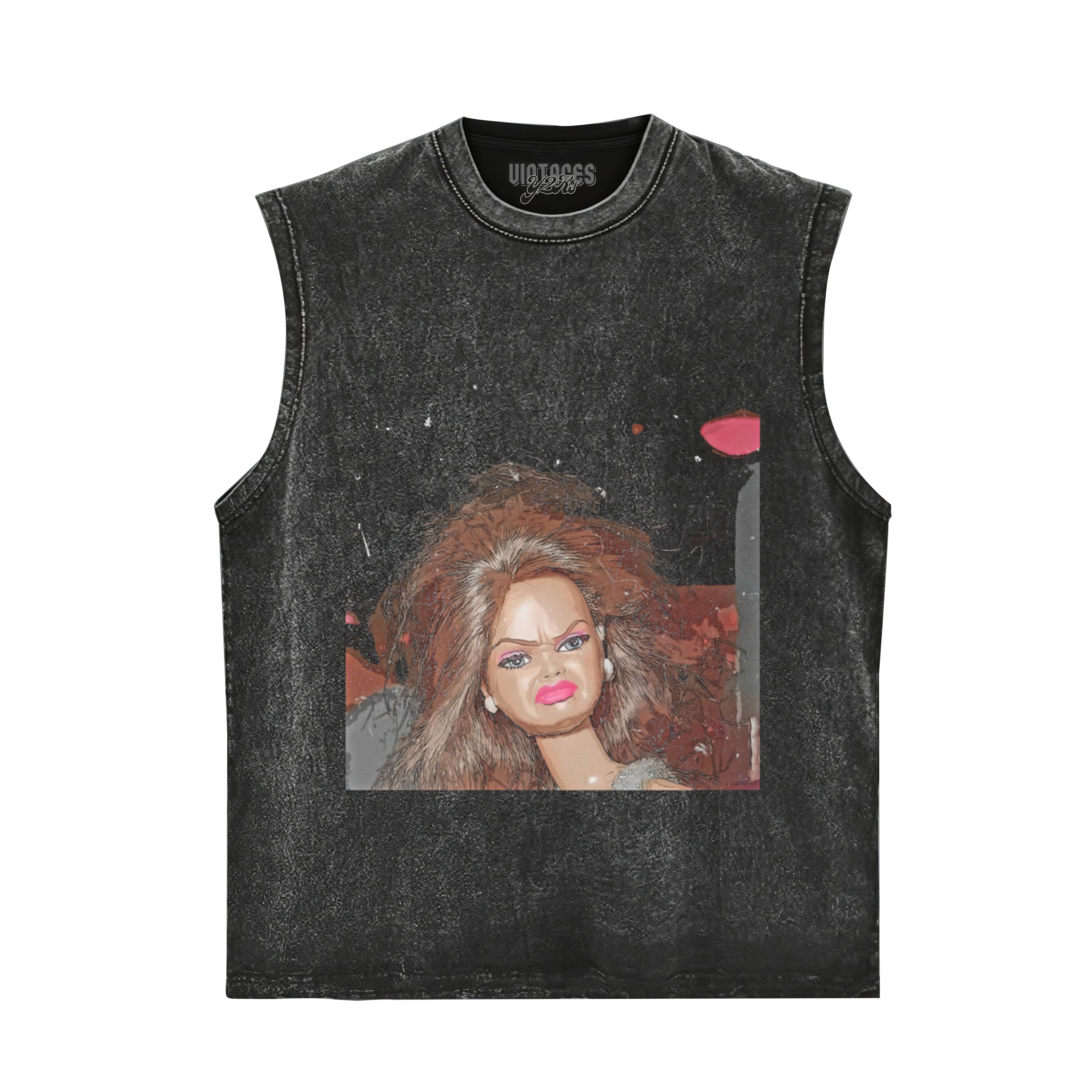 DISGUSTED-BARBIE-FACE TANK TOP & TEE & LONG SLEEVE & LAYERED LS & HOODIE