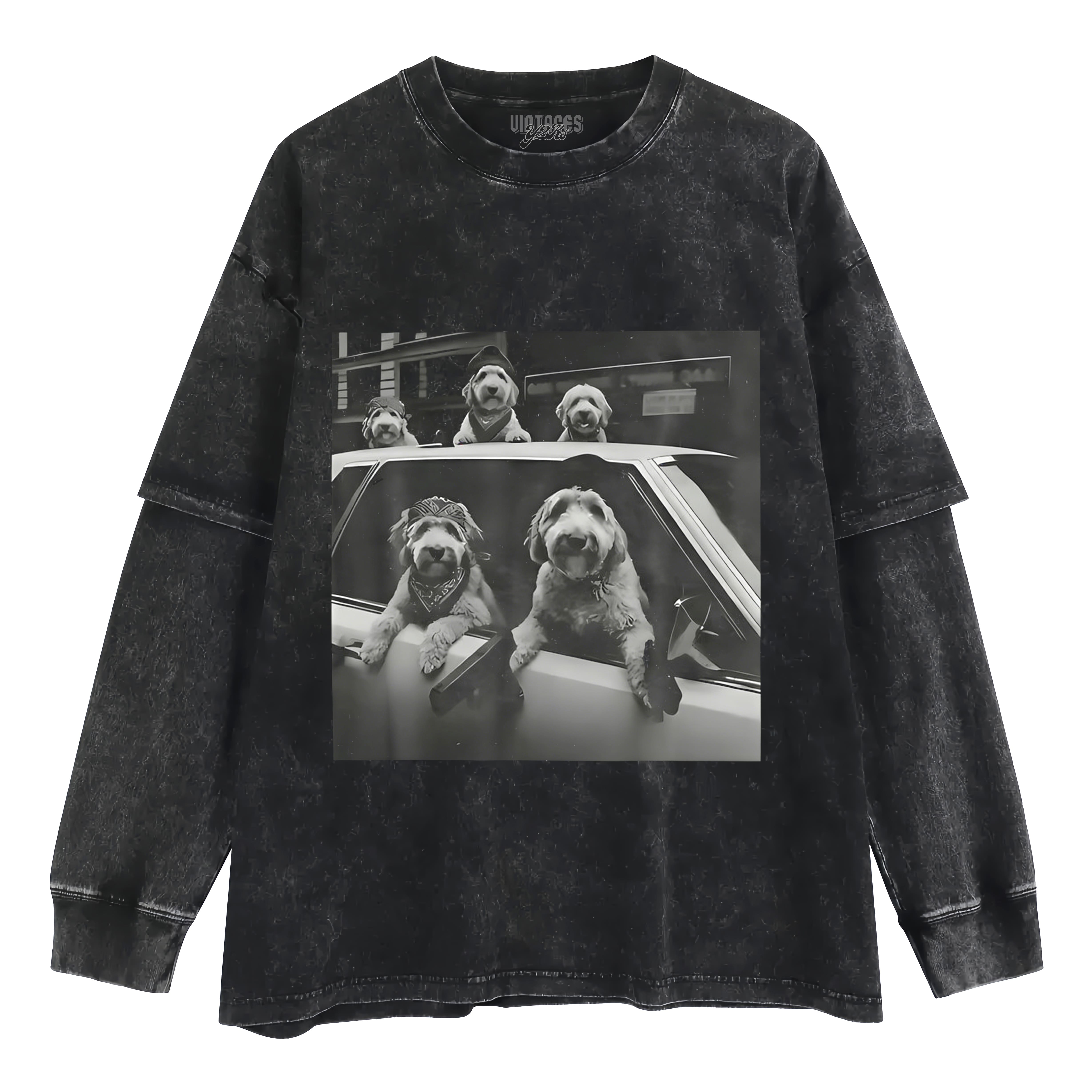 DOG GANG ENDOODLE LAYERED LONG SLEEVE