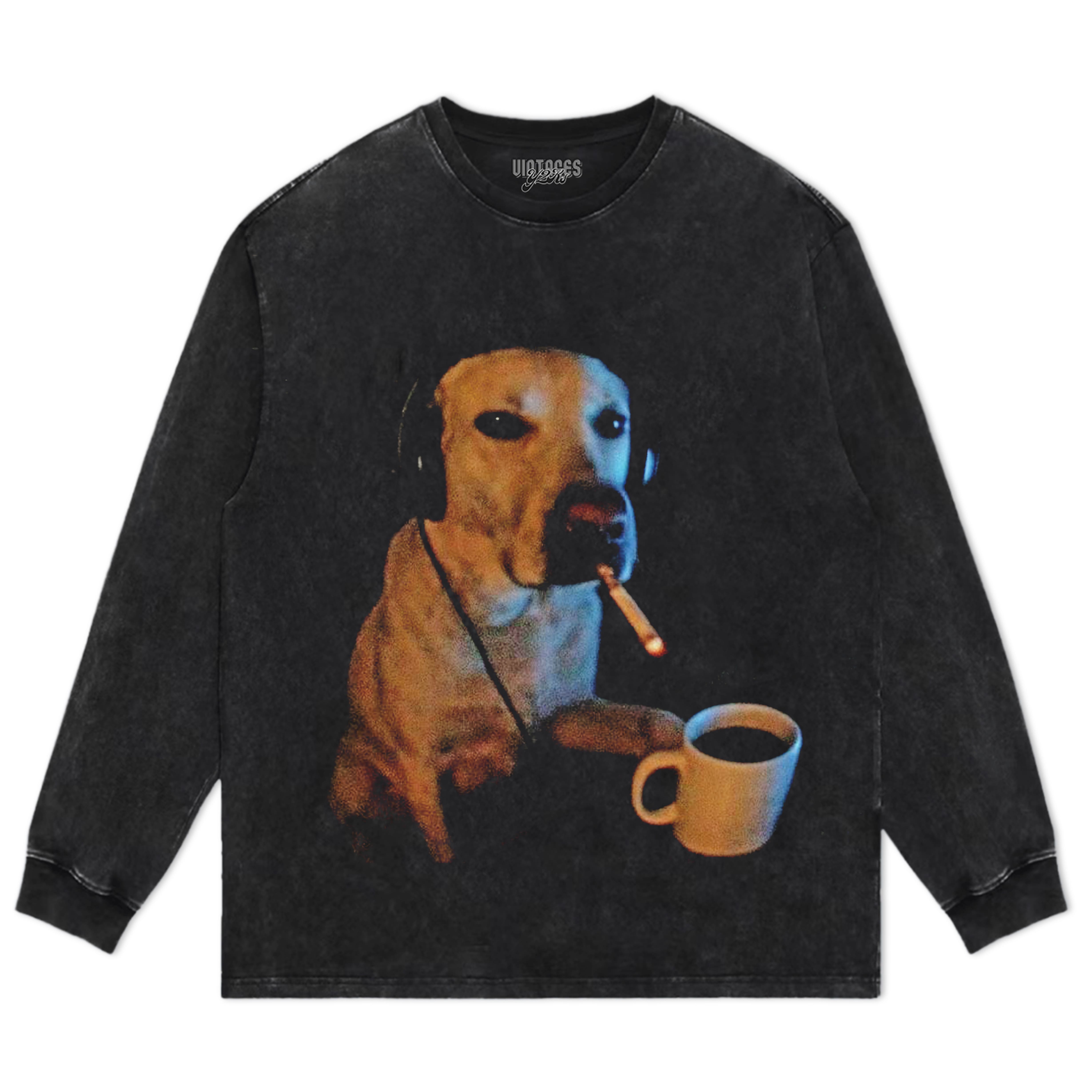 DOG SMOKING V2 TANK TOP & TEE & LONG SLEEVE & LAYERED LS & HOODIE