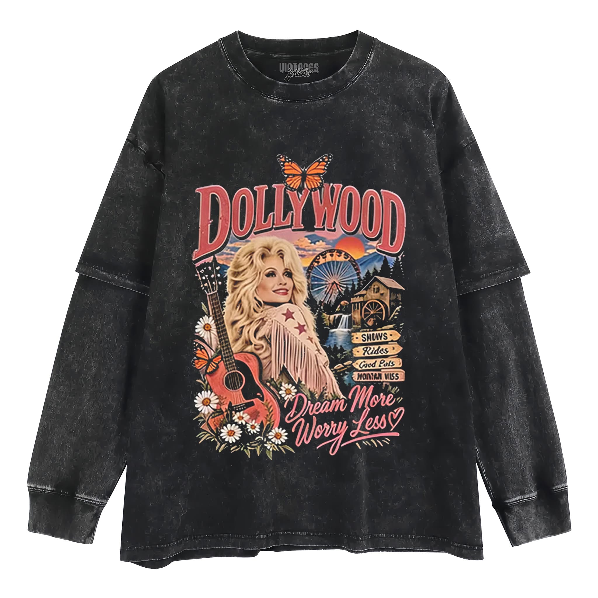 DOLLY PARTON MUSIC V2 TANK TOP & TEE & LONG SLEEVE & LAYERED LS & HOODIE