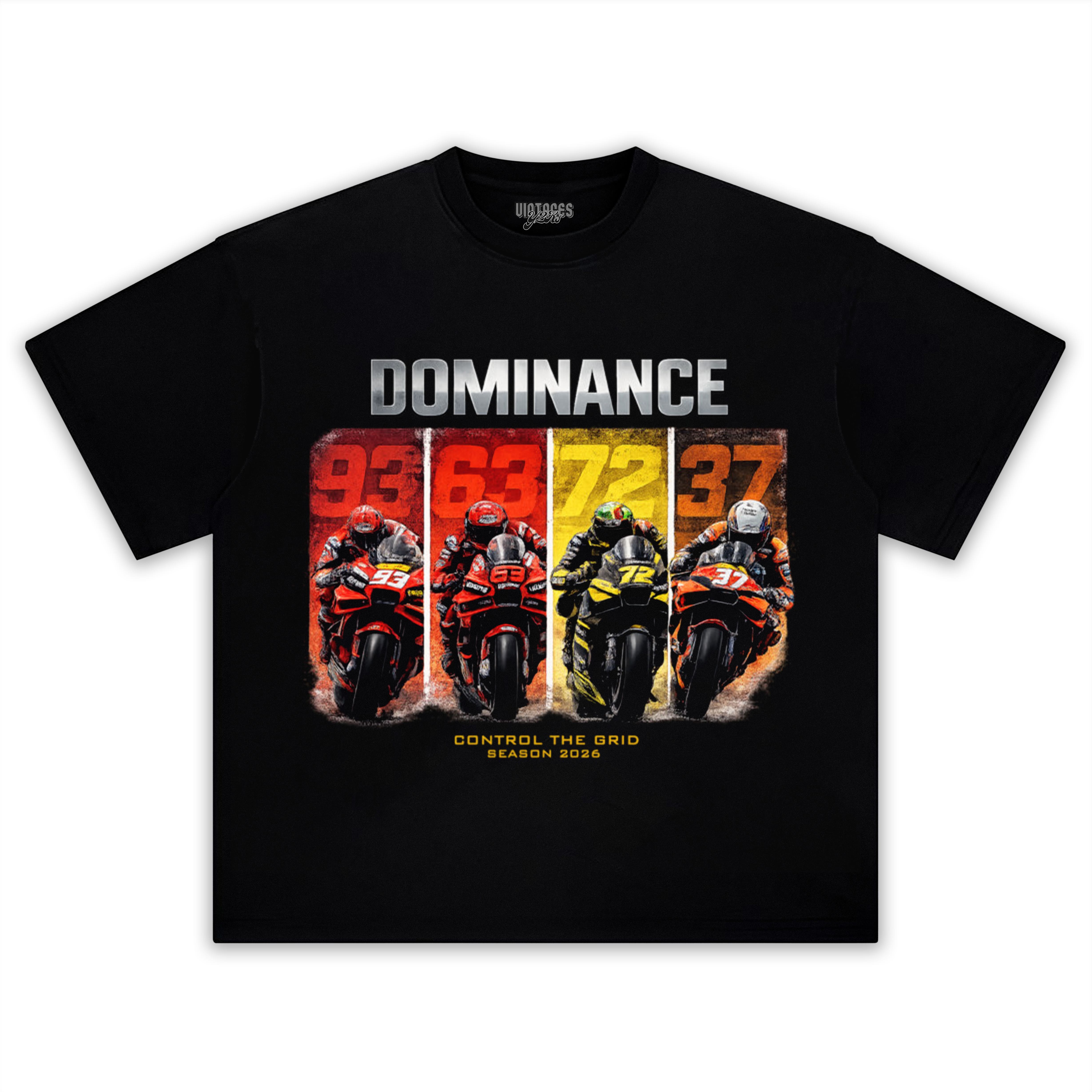 DOMINANCE 2026 – CONTROL THE GRID MOTOGP RIDERS EDITION TANK TOP & TEE & LONG SLEEVE & LAYERED LS & HOODIE