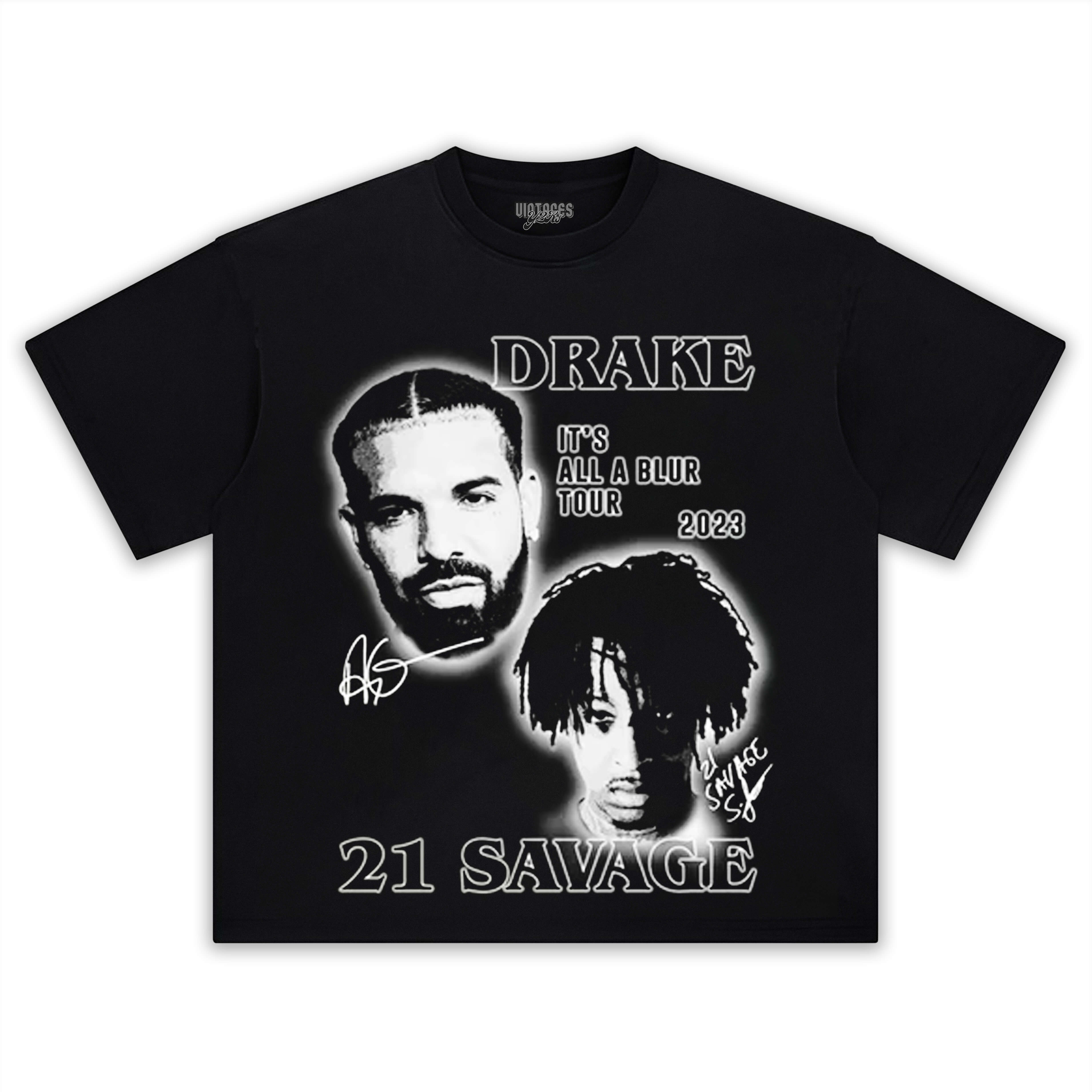 DRAKE & 21 SAVAGE TRIBUTE VINTAGE TEE & LS & HOODIE