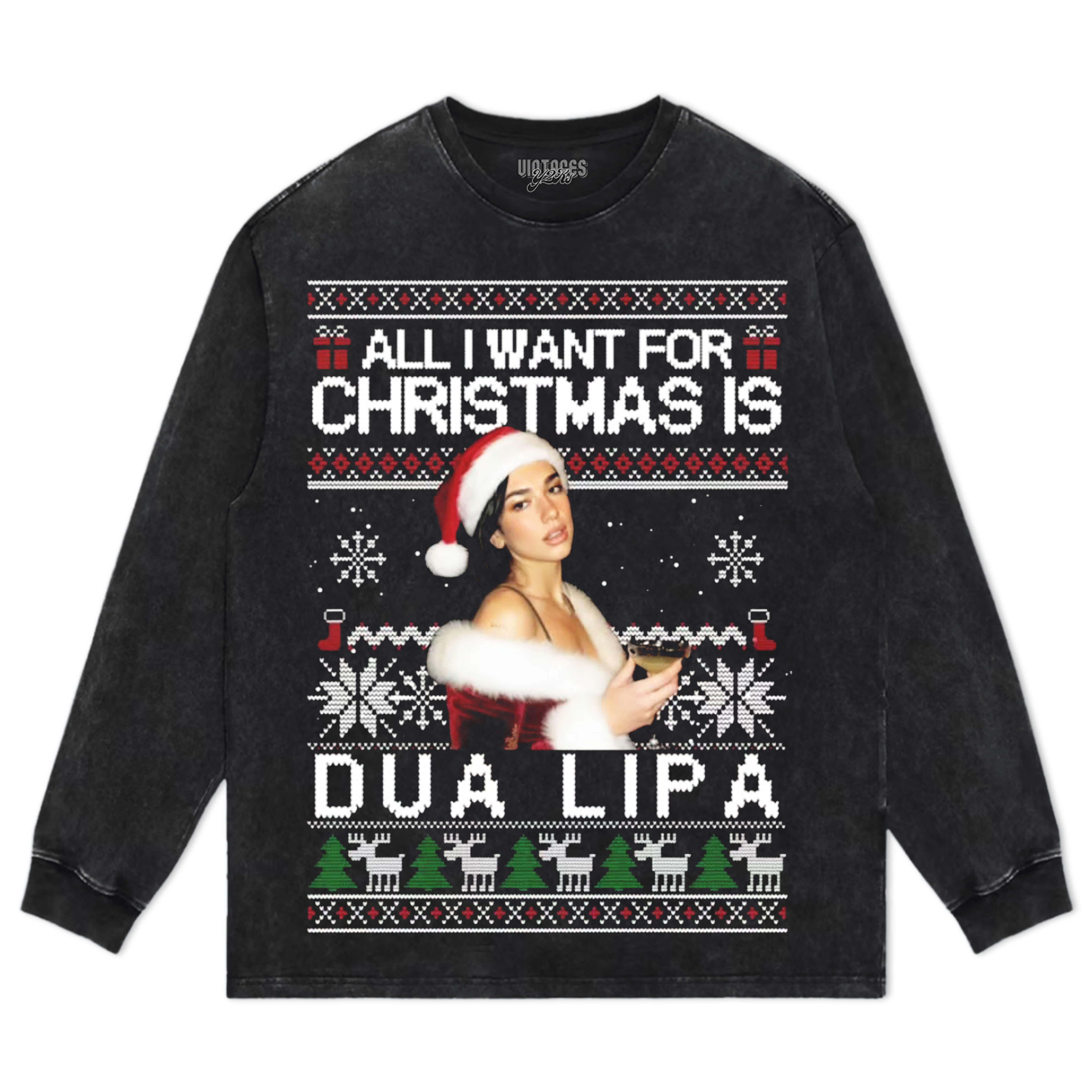 DUA LIPA CHRISTMAS STYLES TEE & LS & HOODIE