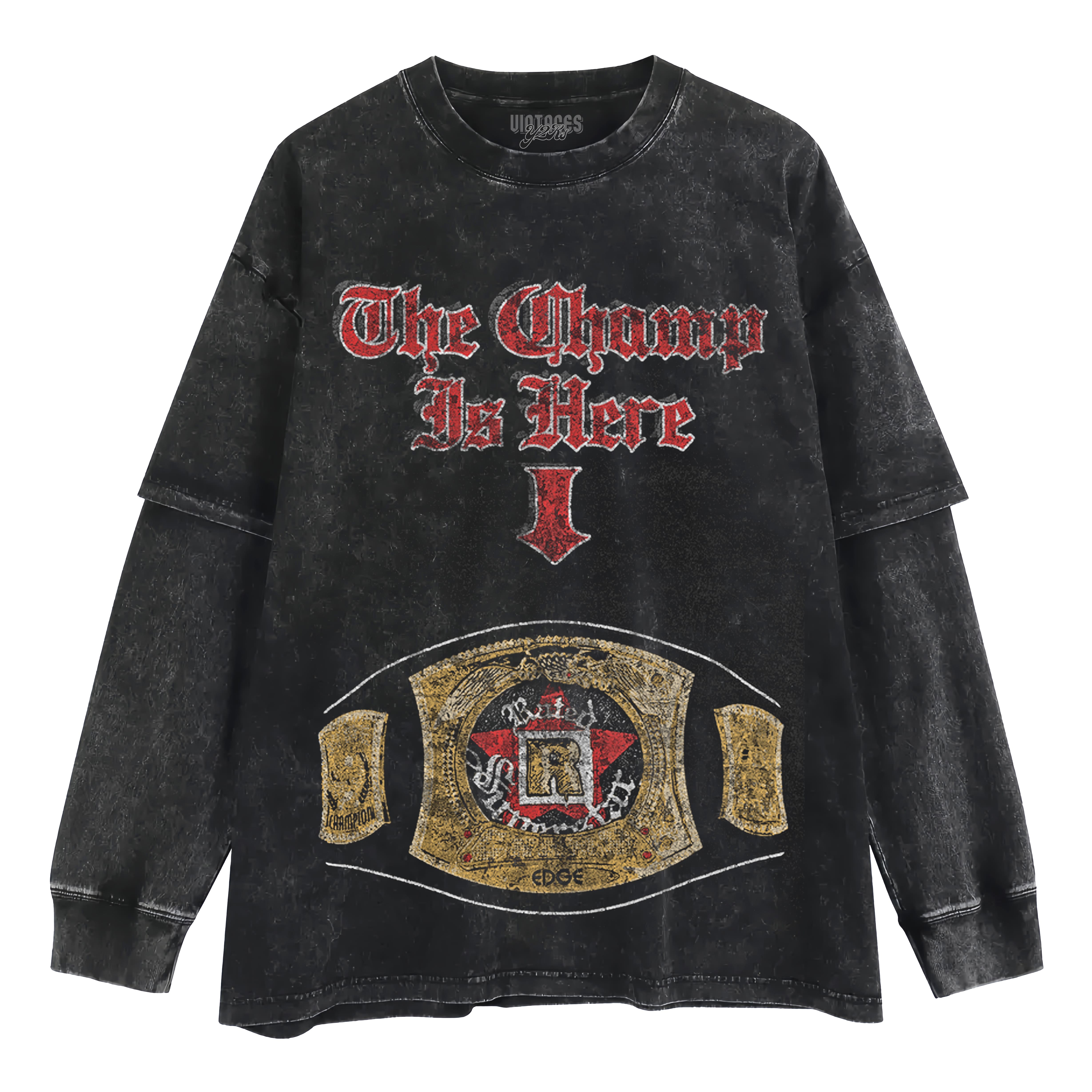EDGE RATED R CHAMP BELT TANK TOP & TEE & LONG SLEEVE & LAYERED LS & HOODIE