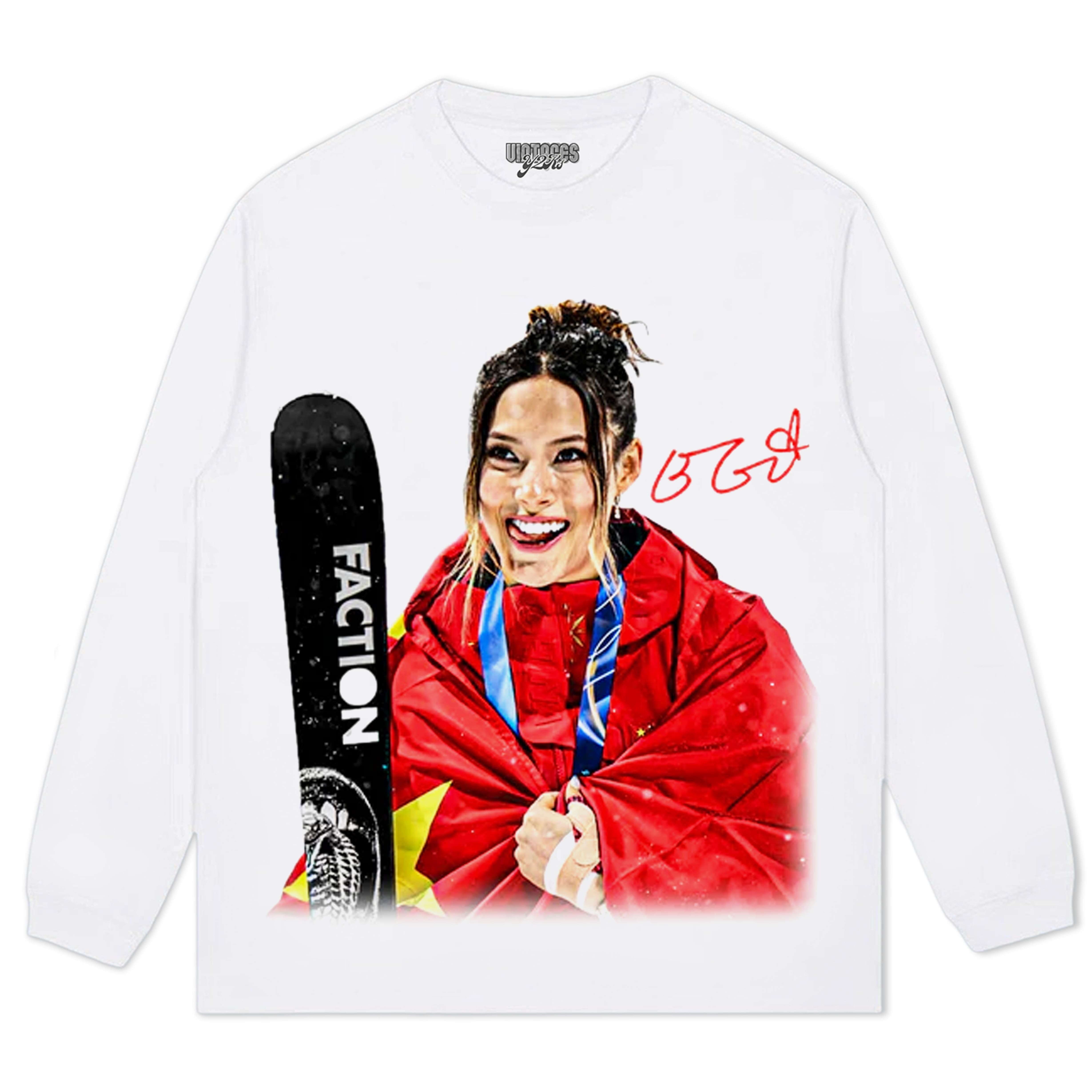 EILEEN GU - GOLD TEE & LS & HOODIE