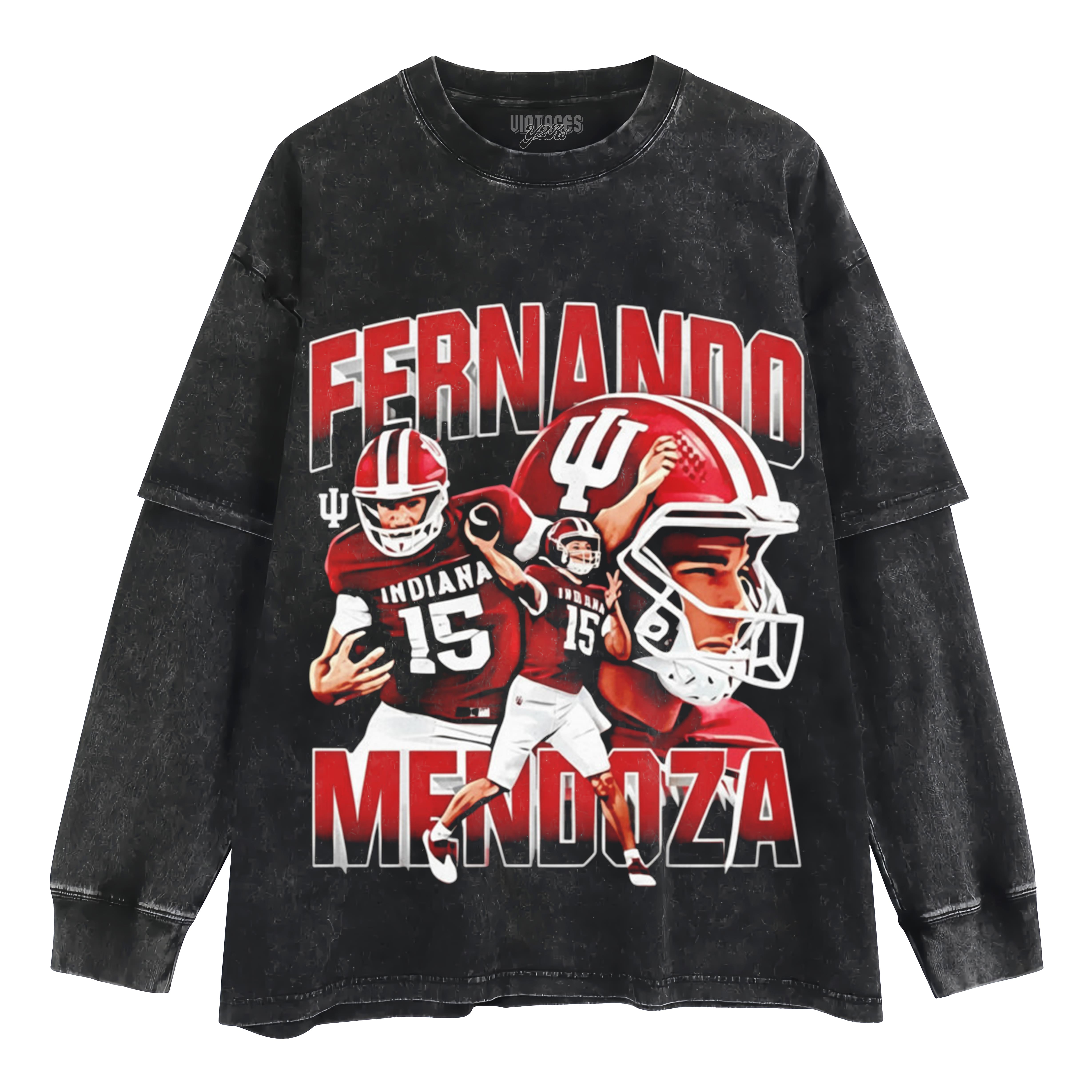 FERNANDO MENDOZA INDIANA HOOSIERS FOOTBALL LAYERED LONG SLEEVE