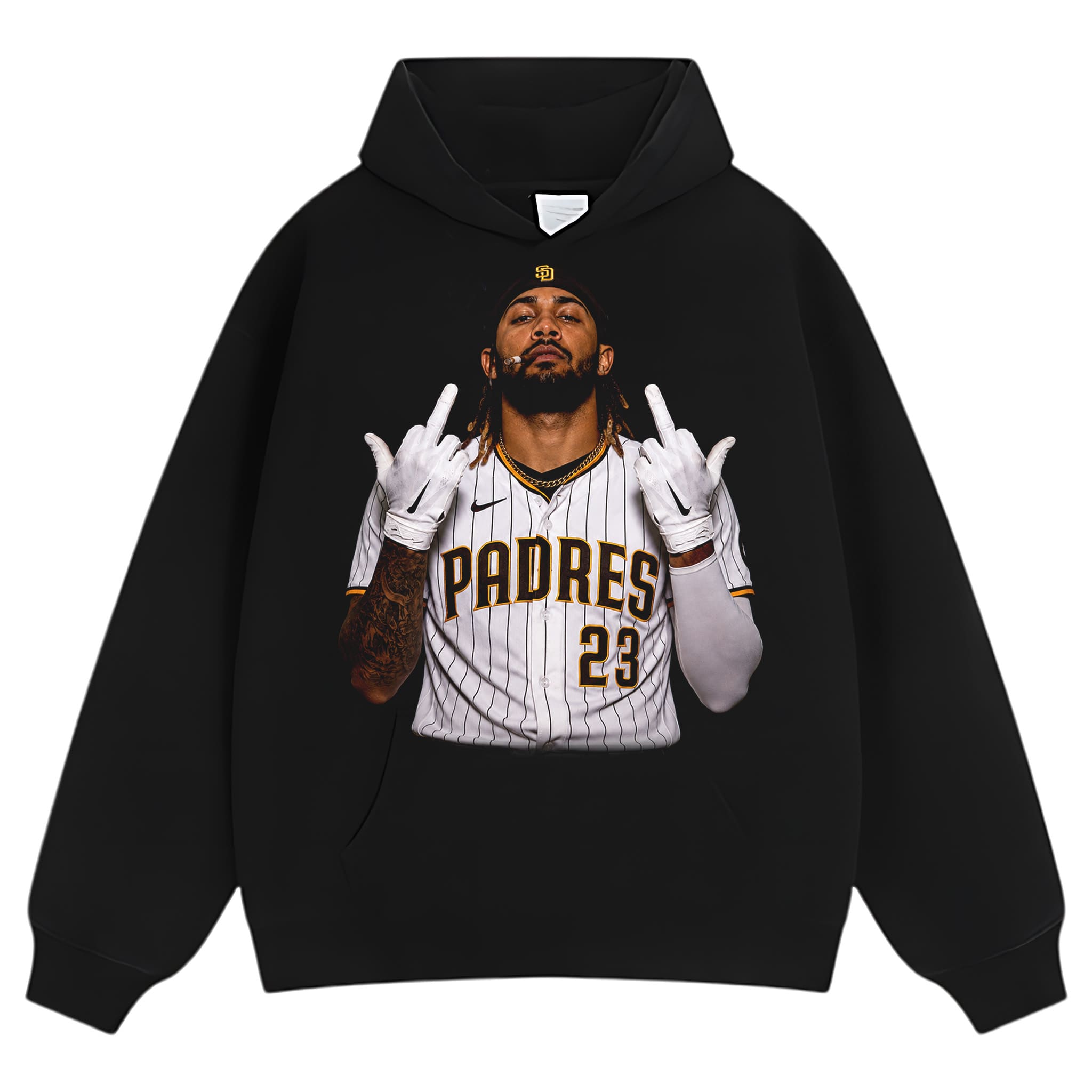 FERNANDO TATIS JR. MIDDLE FINGER V2 TANK TOP & TEE & LONG SLEEVE & LAYERED LS & HOODIE