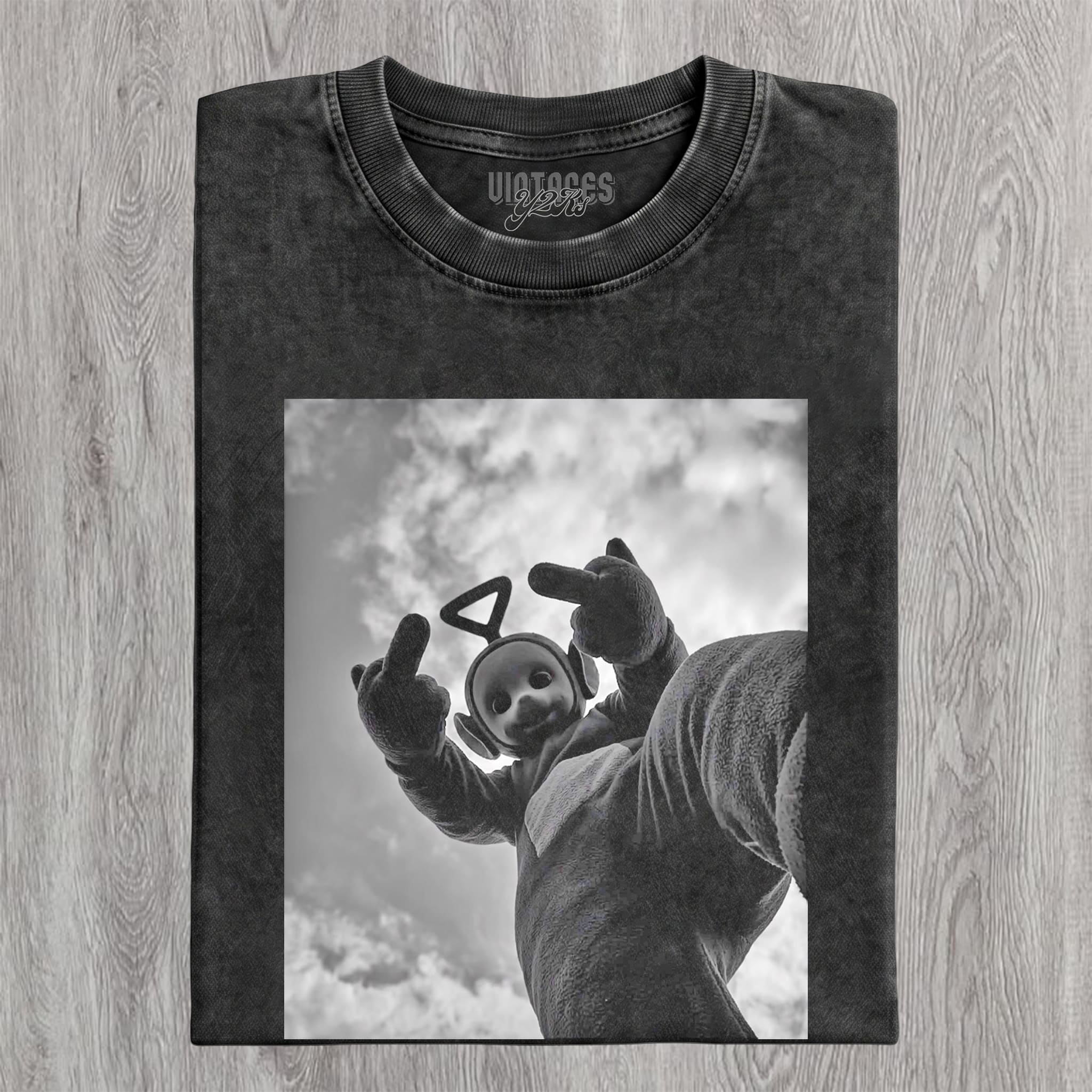 FUNNY TELETUBBIES MIDDLE FINGER TANK TOP & TEE & LONG SLEEVE & LAYERED LS & HOODIE