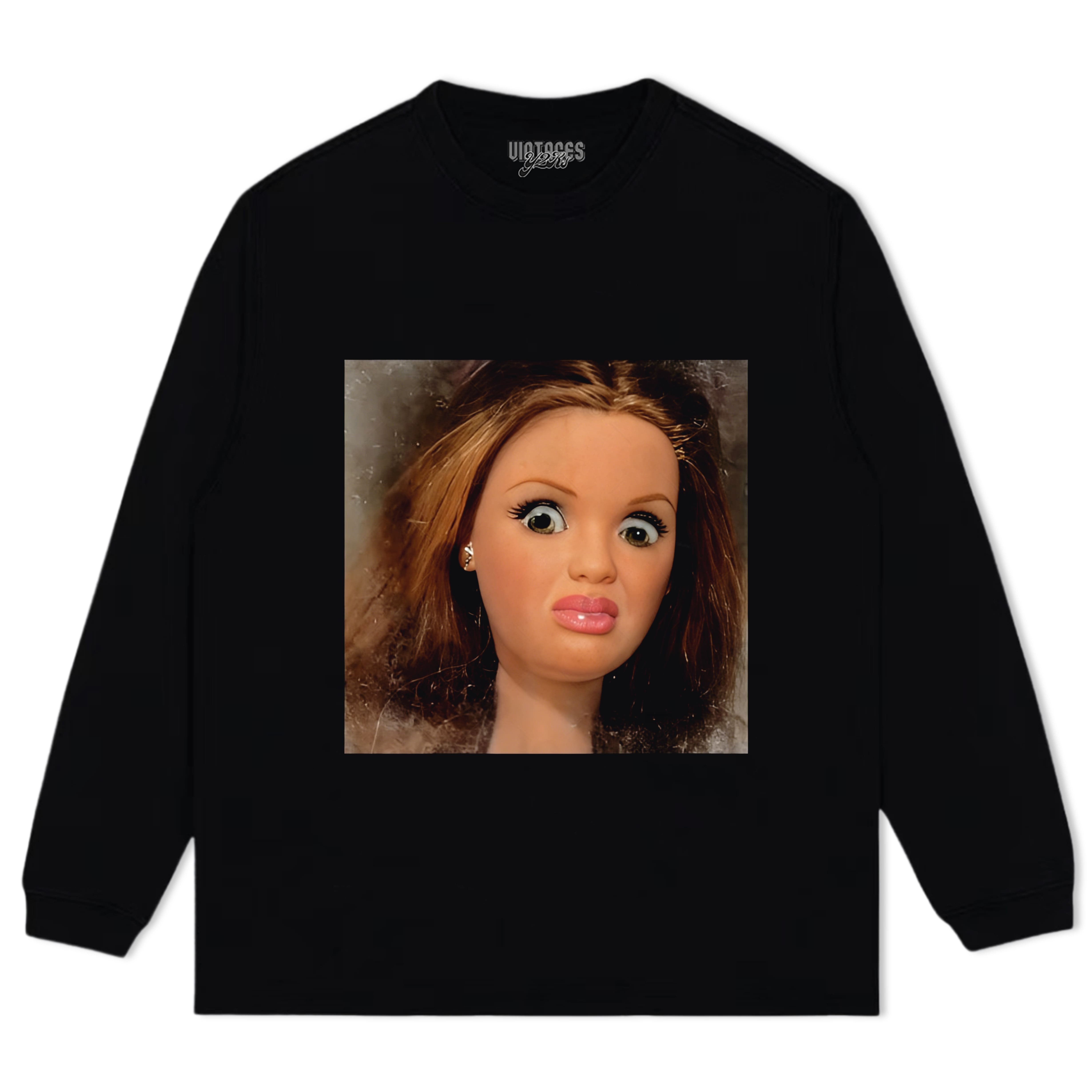 FUNNY DOLL FACE MEME TANK TOP & TEE & LONG SLEEVE & LAYERED LS & HOODIE