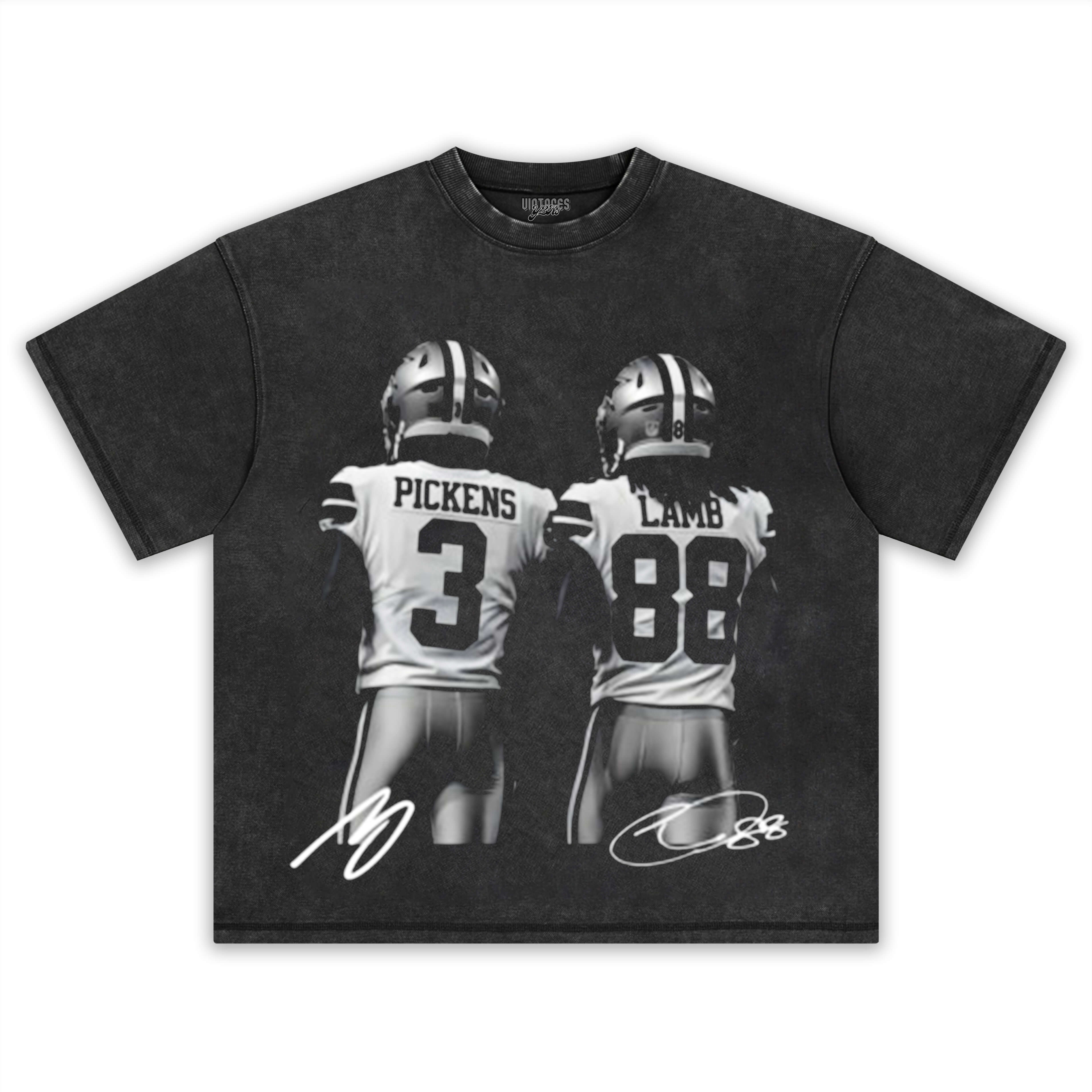 GEORGE PICKENS & CEEDEE LAMB VINTAGE TEE & LS & HOODIE