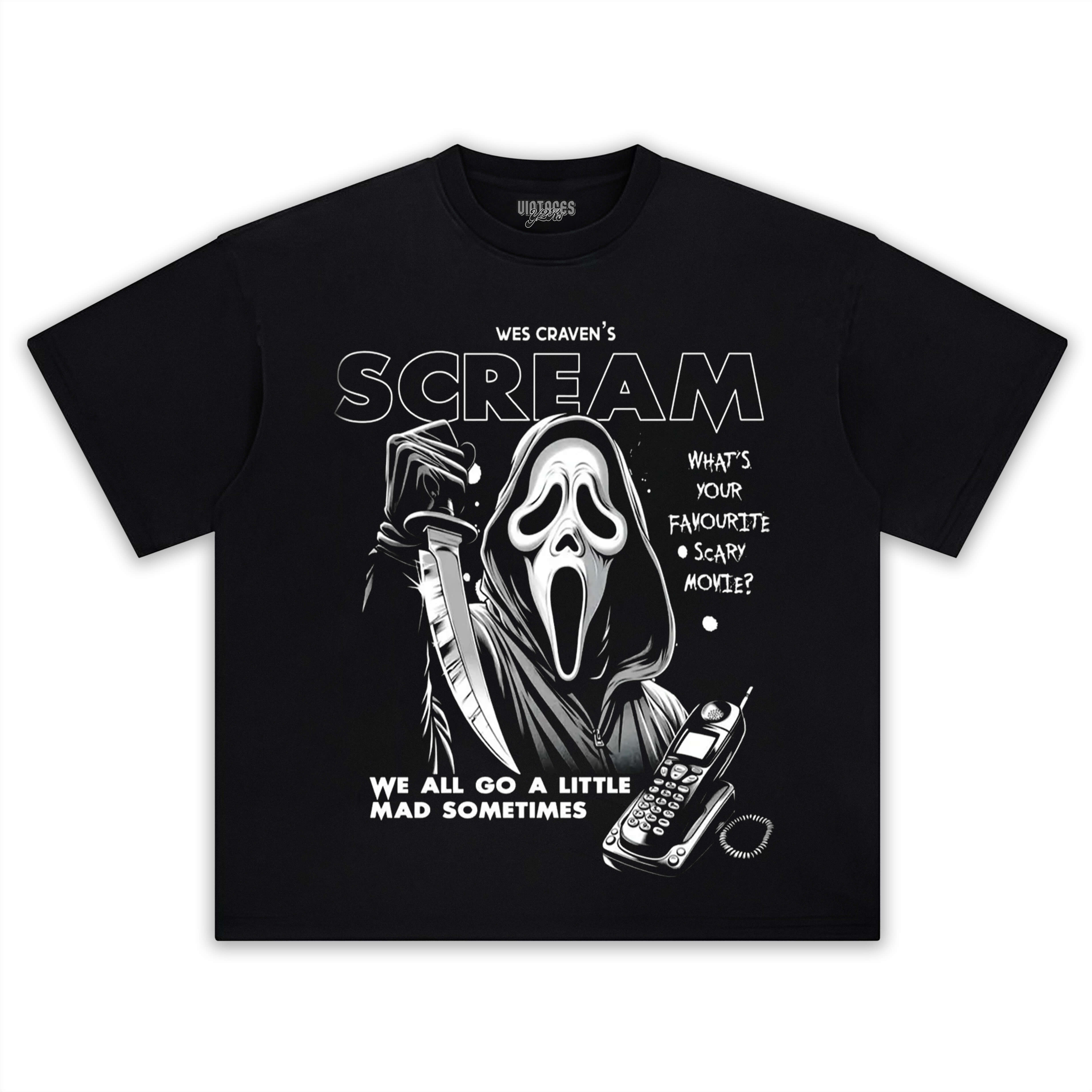 GHOSTFACE SCREAM VINTAGE TEE V3 & LS & HOODIE