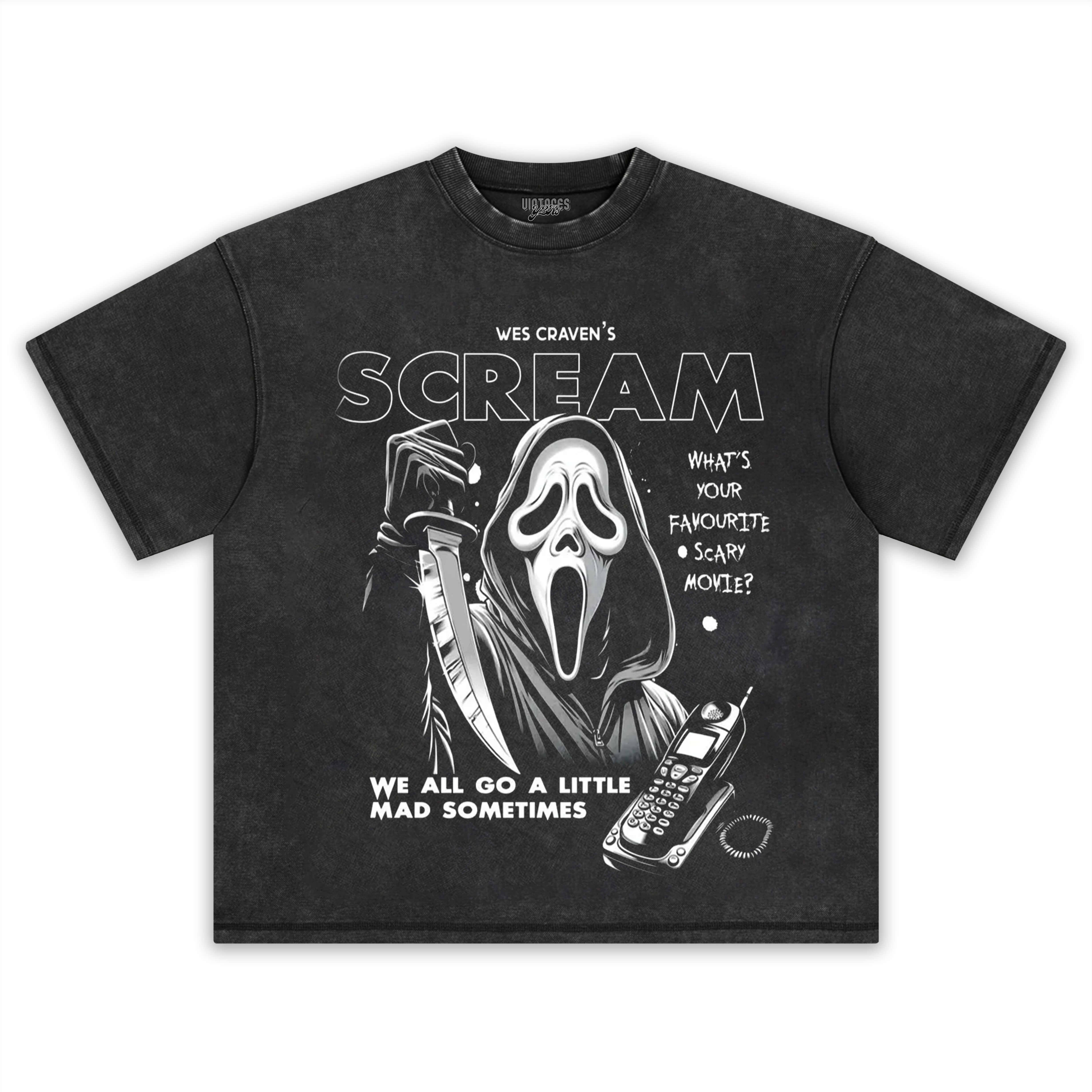 GHOSTFACE SCREAM VINTAGE TEE V3 & LS & HOODIE