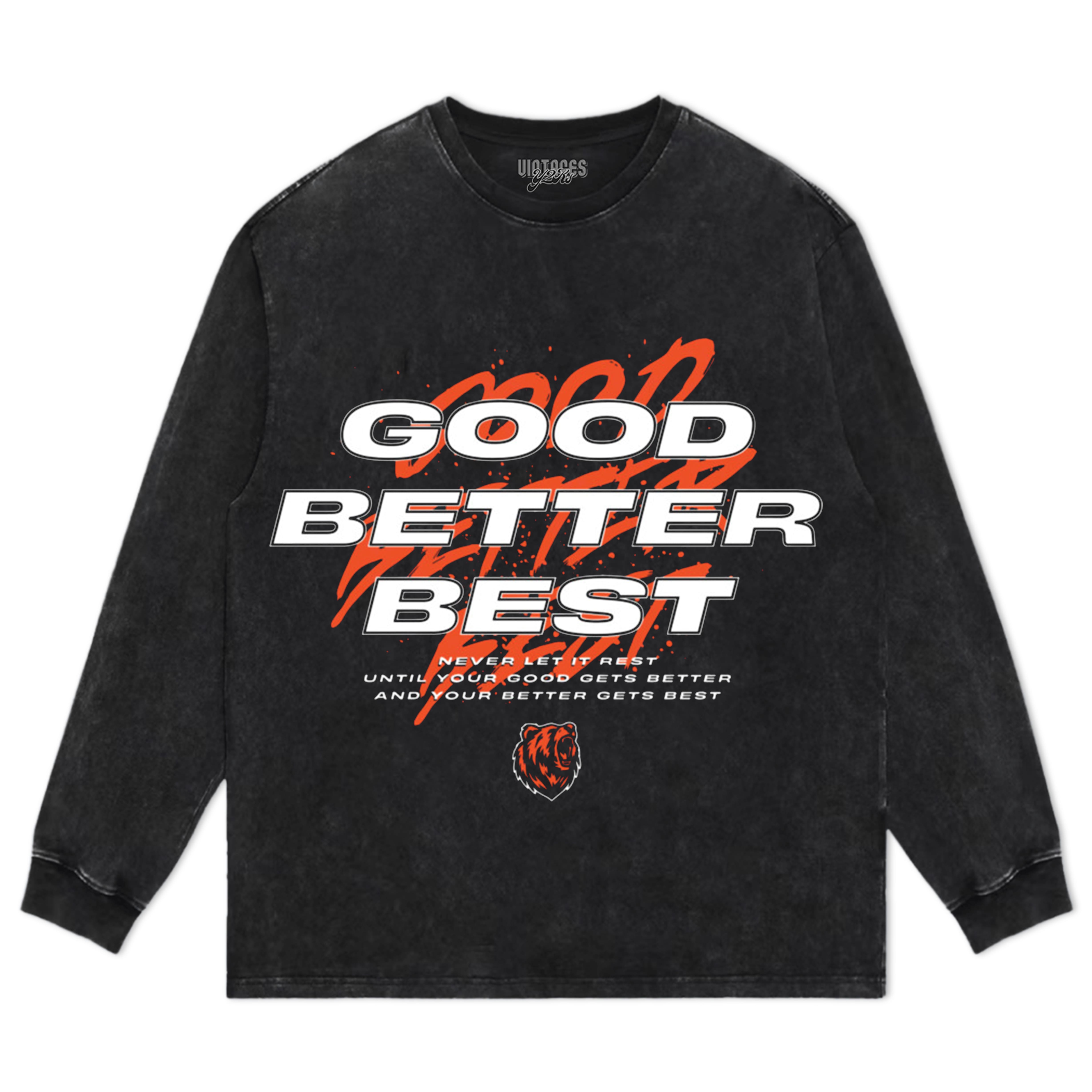 GOOD BETTER BEST FUNNY CHICAGO BEARS SPORTS LOVER TEE & LS & HOODIE