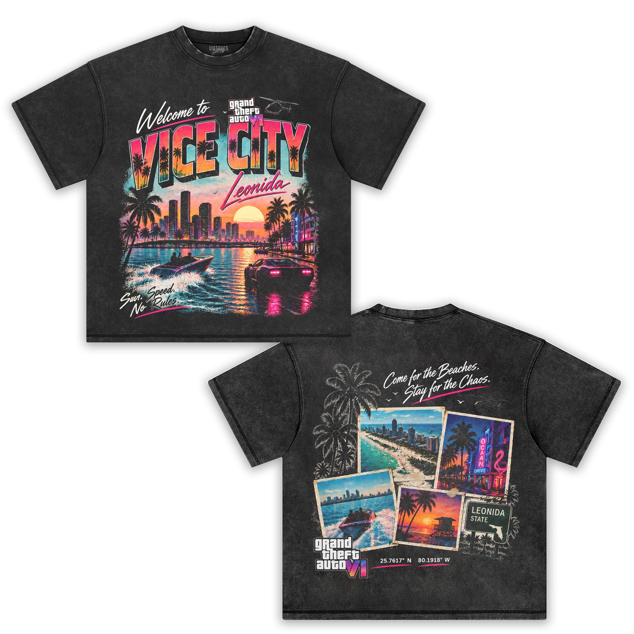 GTA 6 VICE CITY - NO RULES TANK TOP & TEE