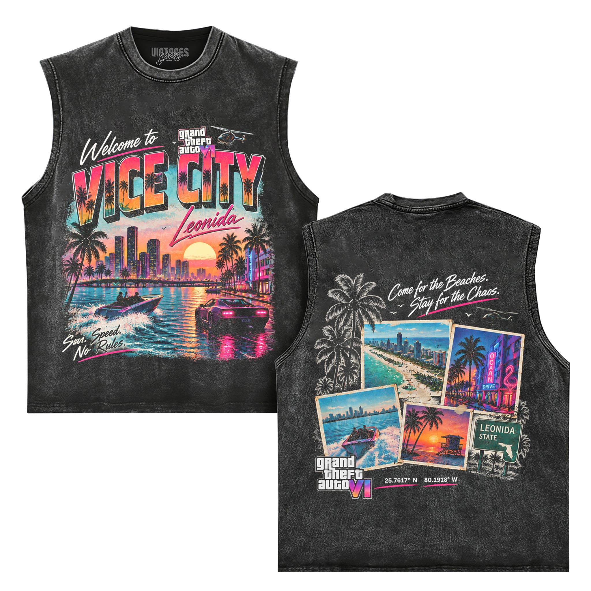 GTA 6 VICE CITY - NO RULES TANK TOP & TEE