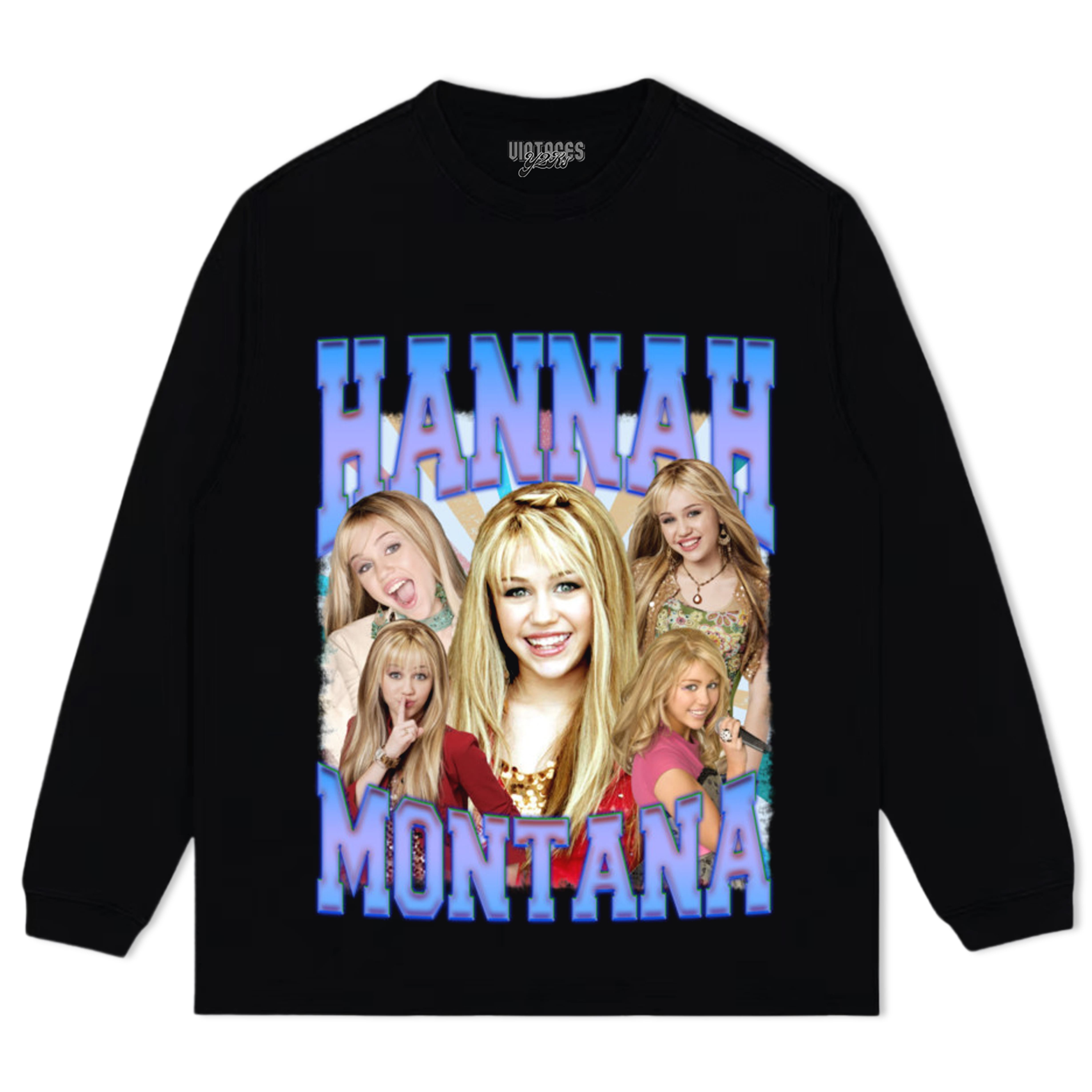 HANNAH MONTANA - VINTAGE 90S RETRO STYLE TEE & LS & HOODIE