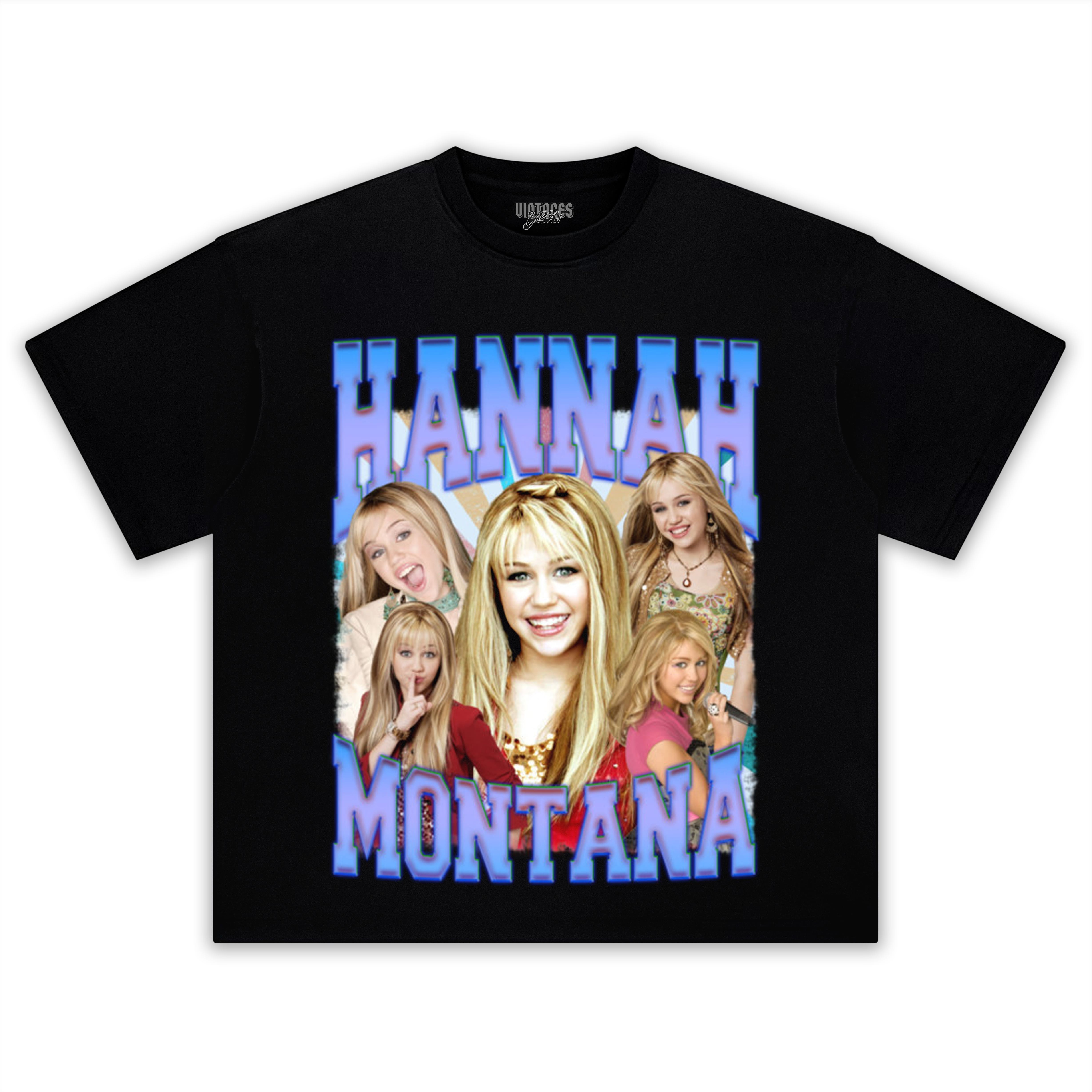 HANNAH MONTANA - VINTAGE 90S RETRO STYLE TEE & LS & HOODIE