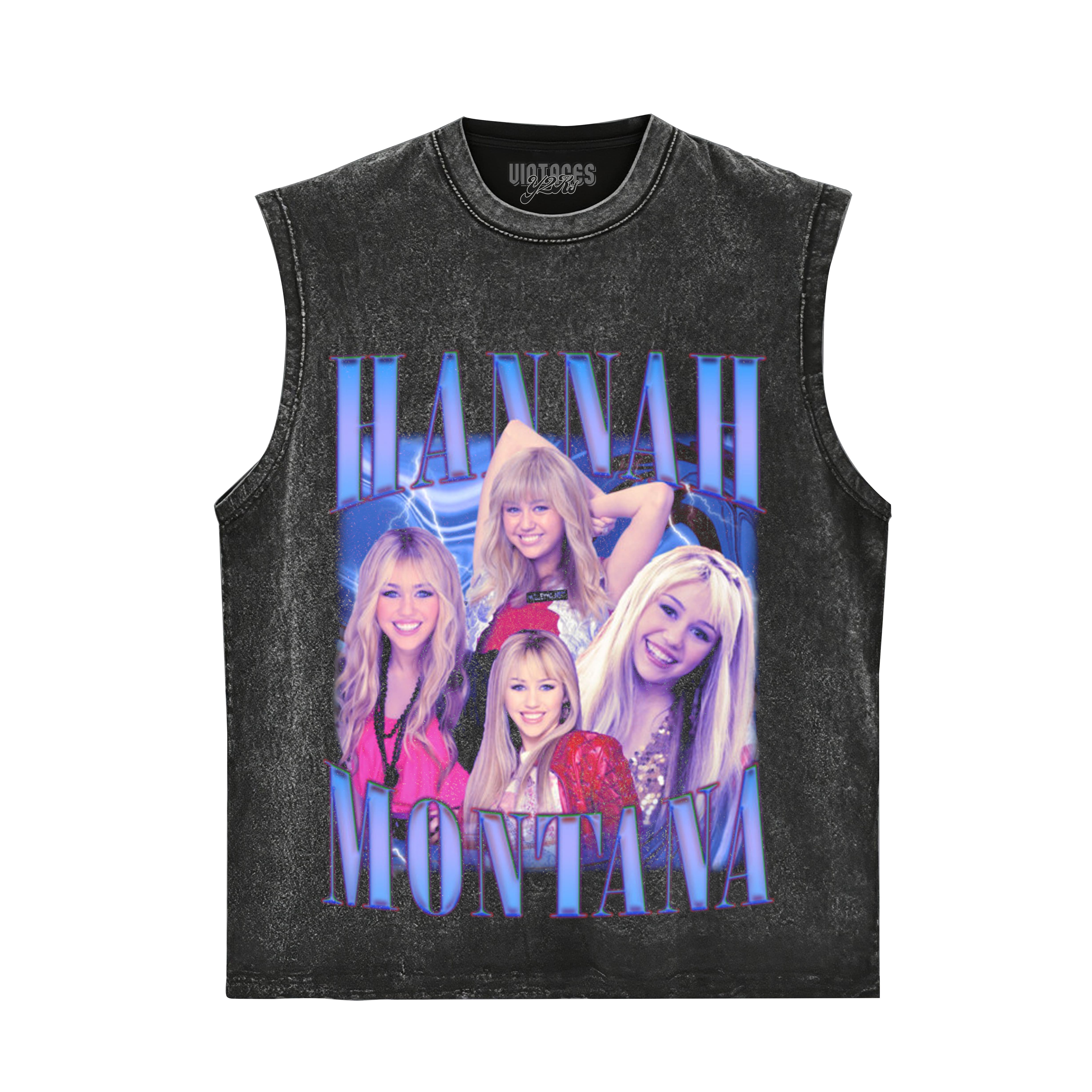 HANNAH MONTANA - VINTAGE 90S RETRO STYLE V2 TANK TOP