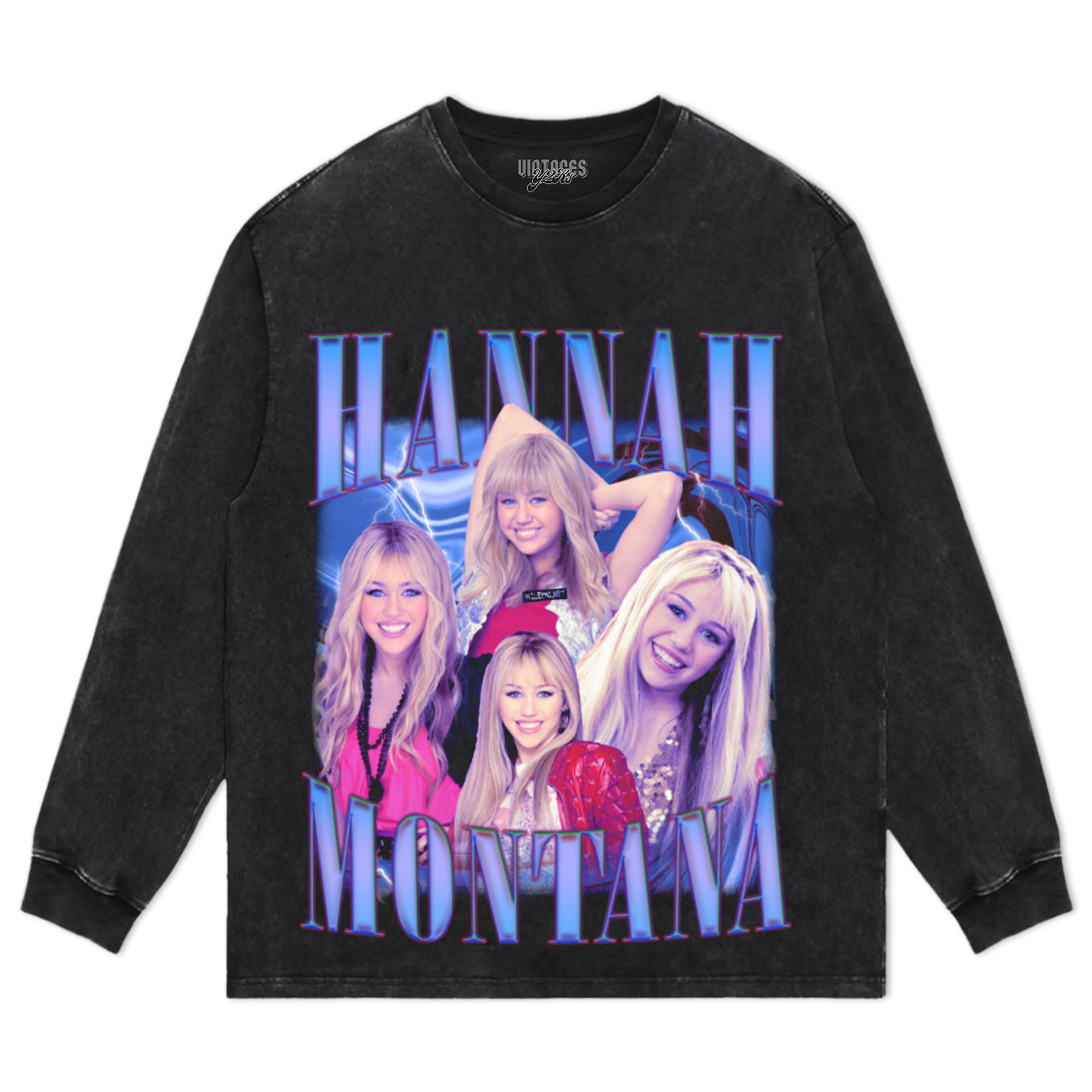 HANNAH MONTANA - VINTAGE 90S RETRO STYLE V2 TEE & LS & HOODIE