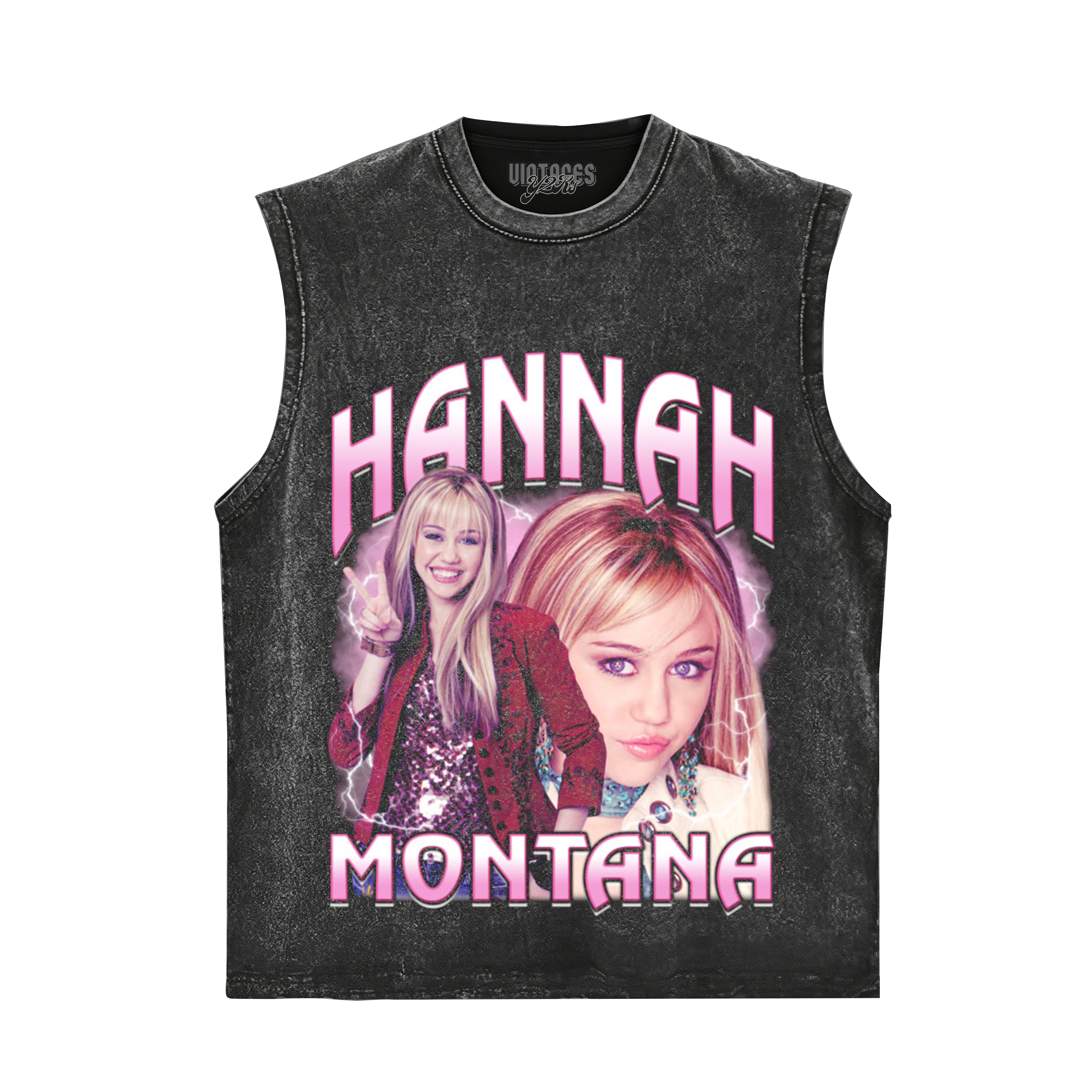 HANNAH MONTANA - VINTAGE 90S RETRO STYLE V3 TANK TOP