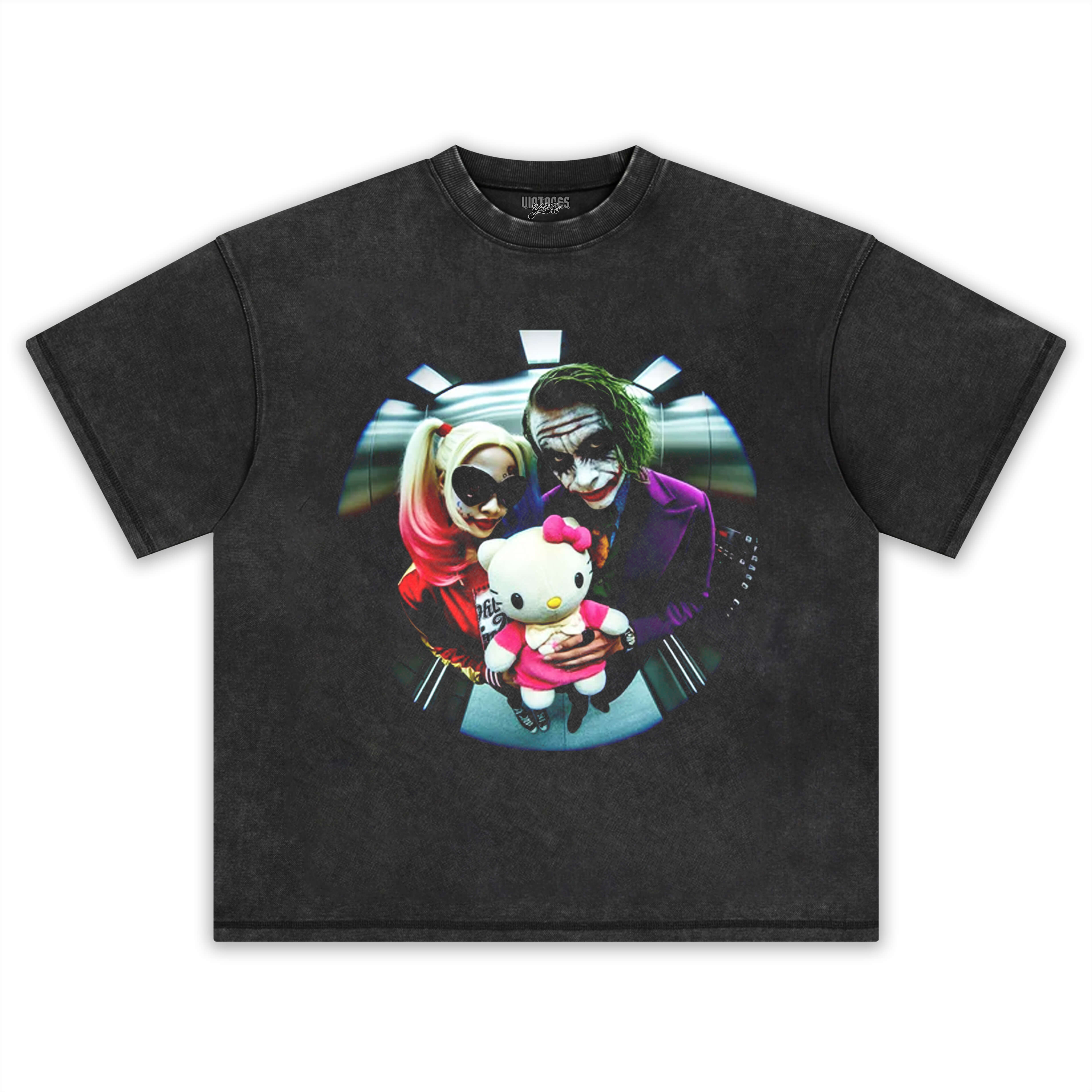HARLEY QUINN & HELLO KITTY & JOKER 1.0 TEE