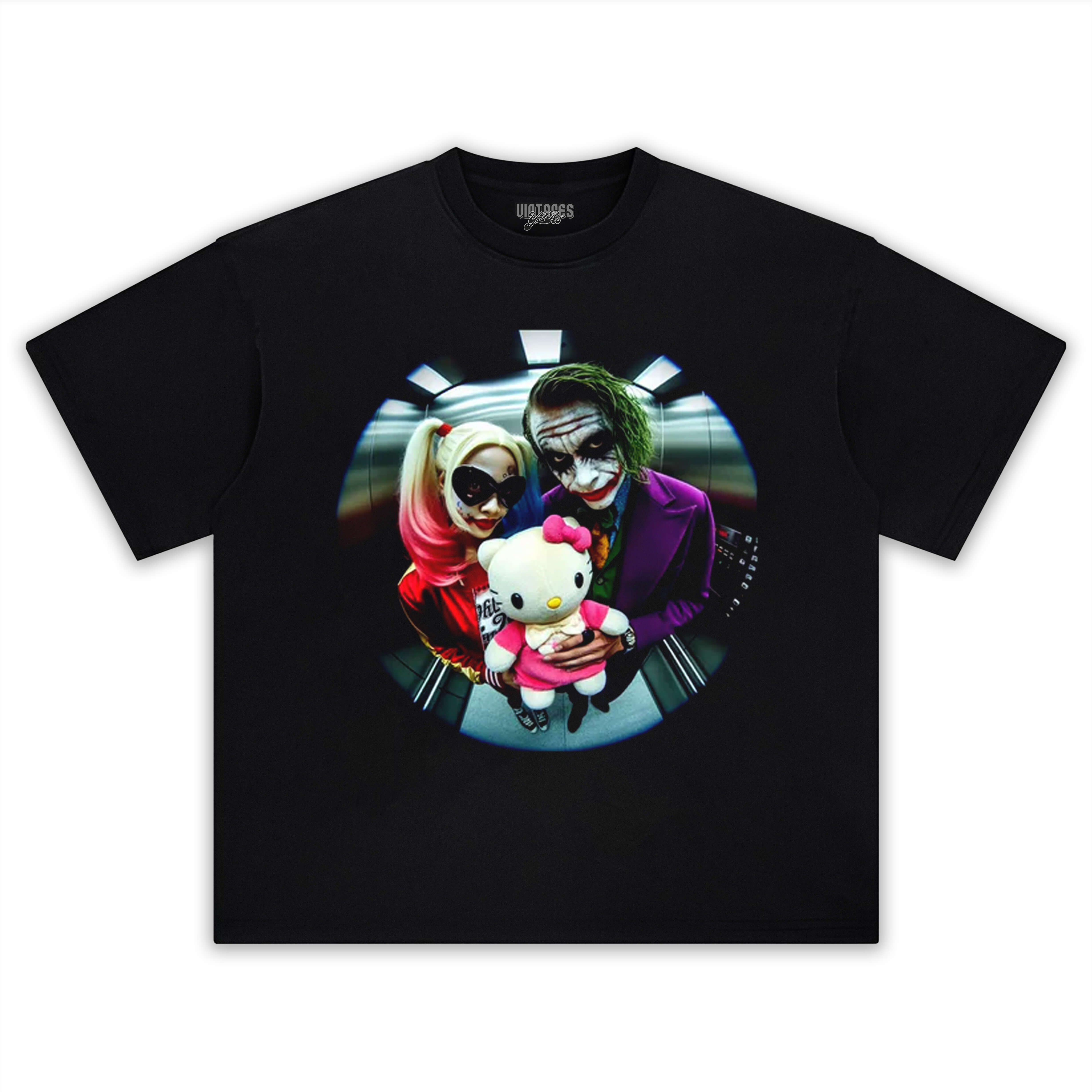 HARLEY QUINN & HELLO KITTY & JOKER 1.0 TEE