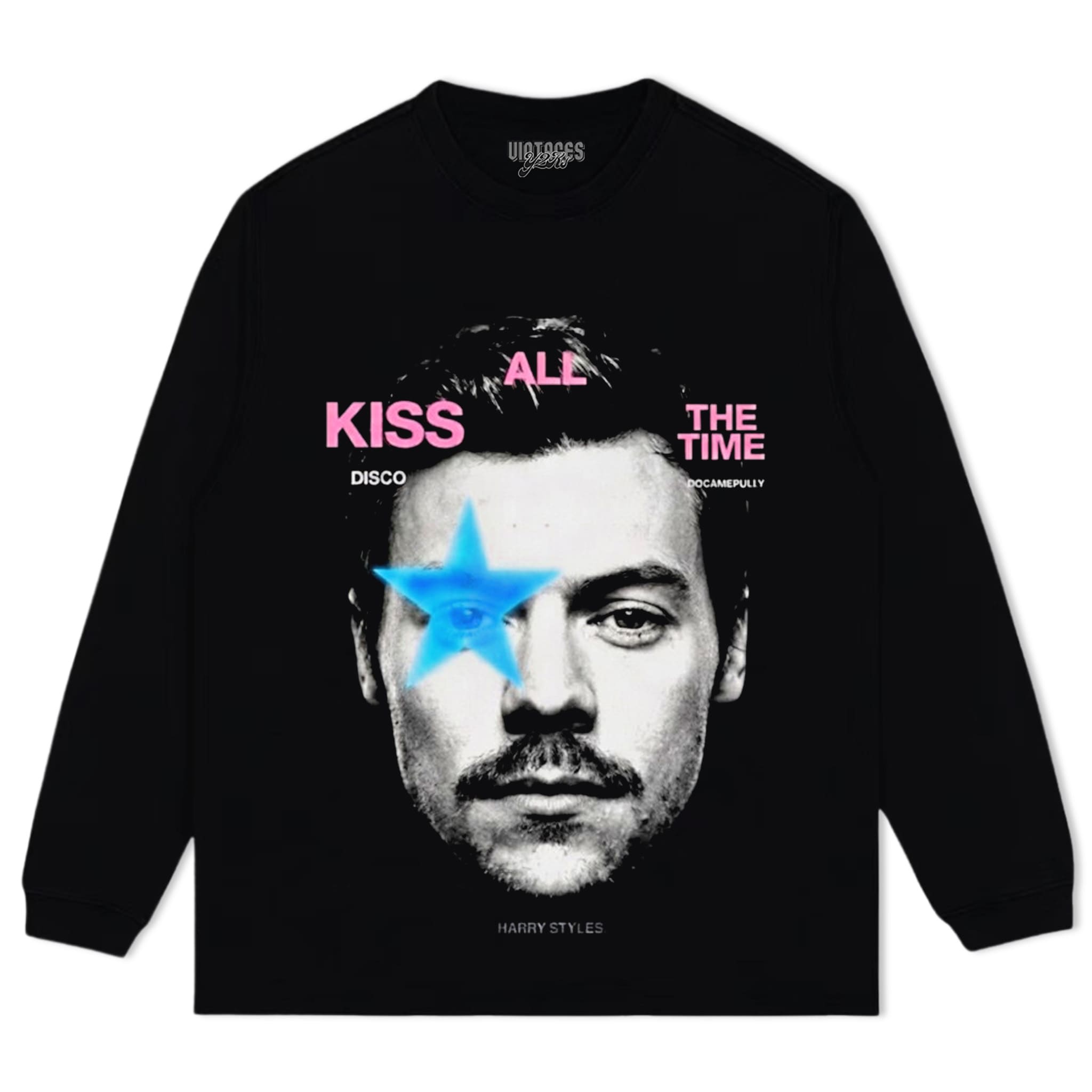 HARRY-STYLES STAR EYE KISS ALL THE TIME TOGETHER TOUR VINTAGE TANK TOP & TEE & LONG SLEEVE & LAYERED LS & HOODIE