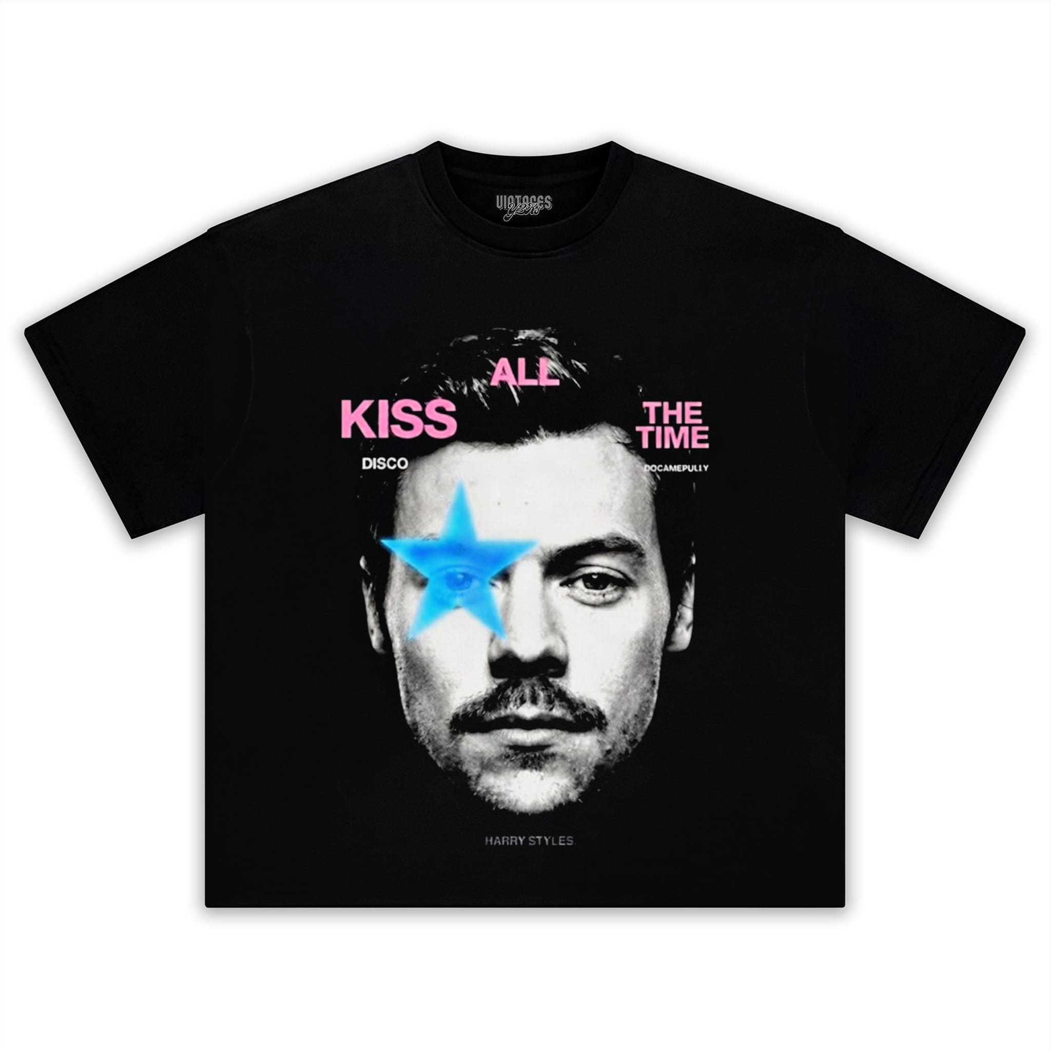 HARRY-STYLES STAR EYE KISS ALL THE TIME TOGETHER TOUR VINTAGE TANK TOP & TEE & LONG SLEEVE & LAYERED LS & HOODIE