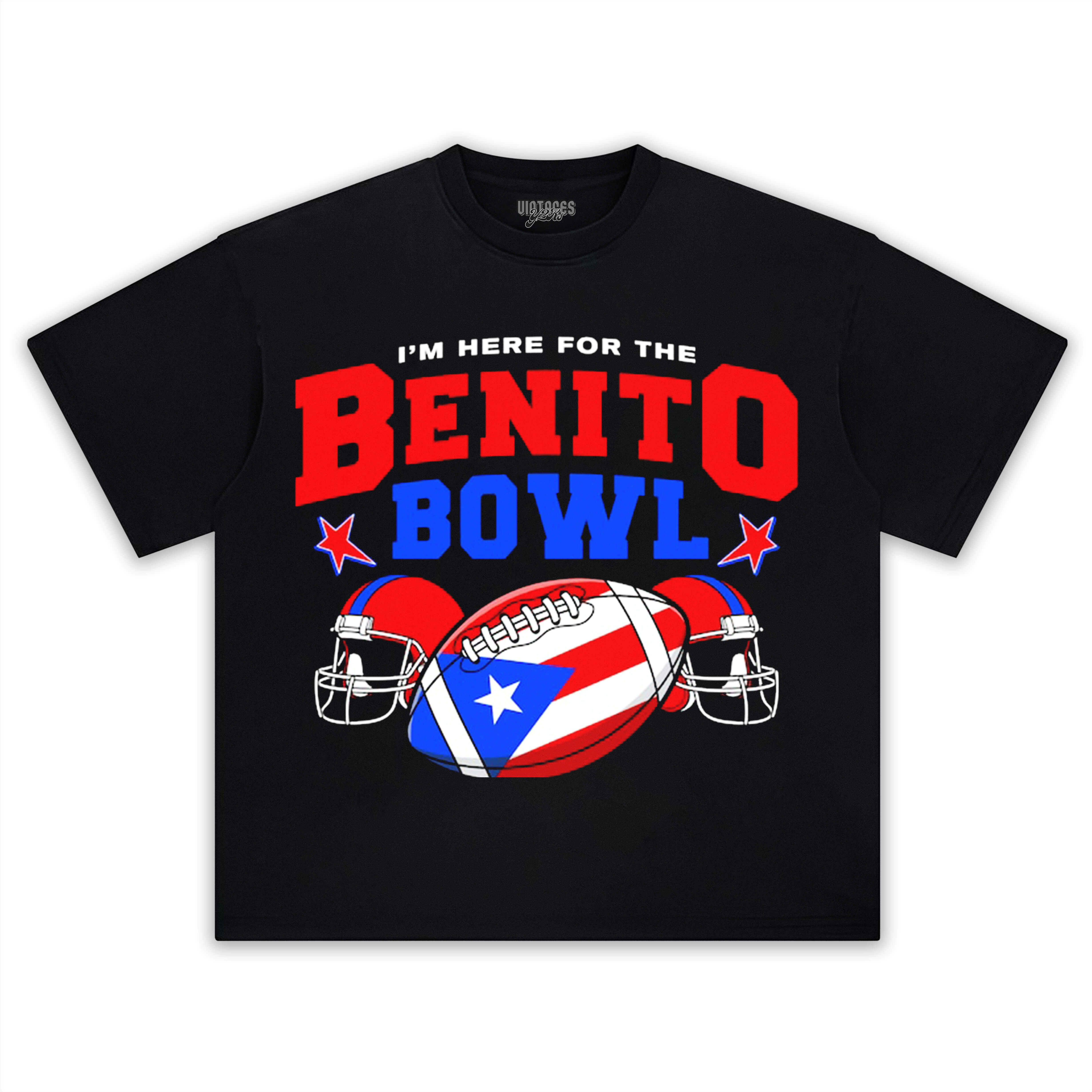 HERE FOR THE BENITO BOWL PNG & BAD BUNNY SUPER BOWL TEE & LS & HOODIE