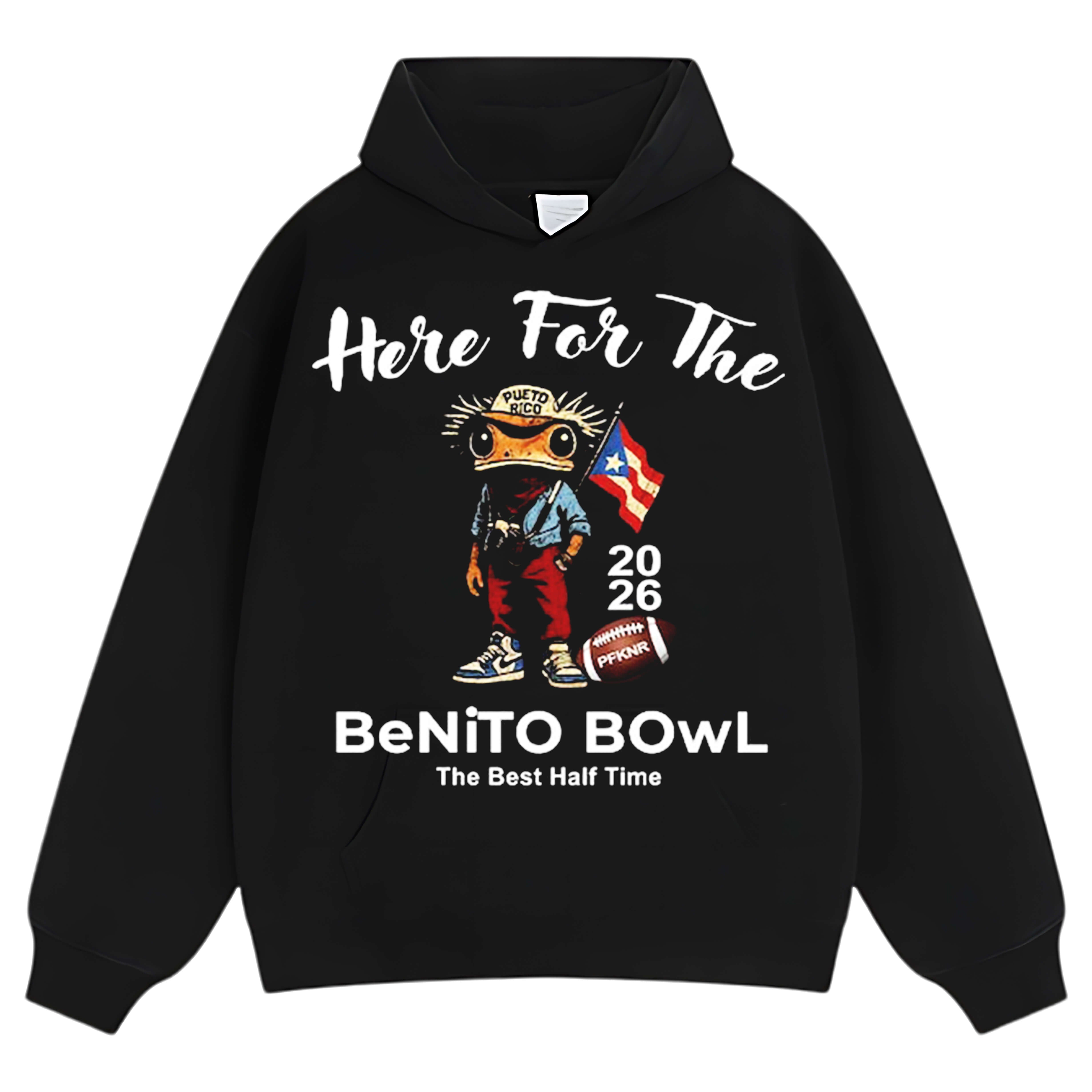 HERE FOR THE BENITO BOWL & BAD BUNNY SUPER BOWL TEE & LS & HOODIE