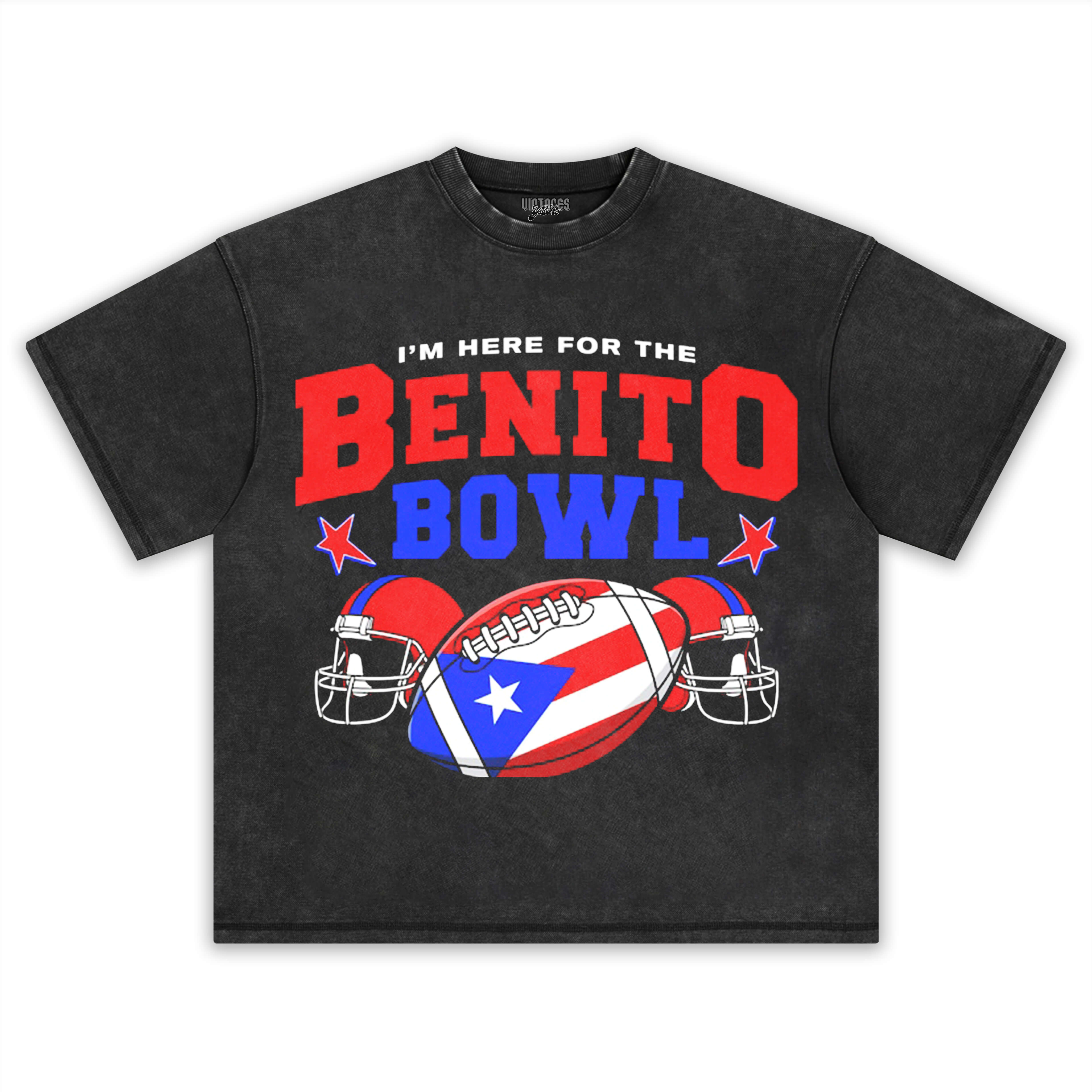 HERE FOR THE BENITO BOWL PNG & BAD BUNNY SUPER BOWL TEE & LS & HOODIE