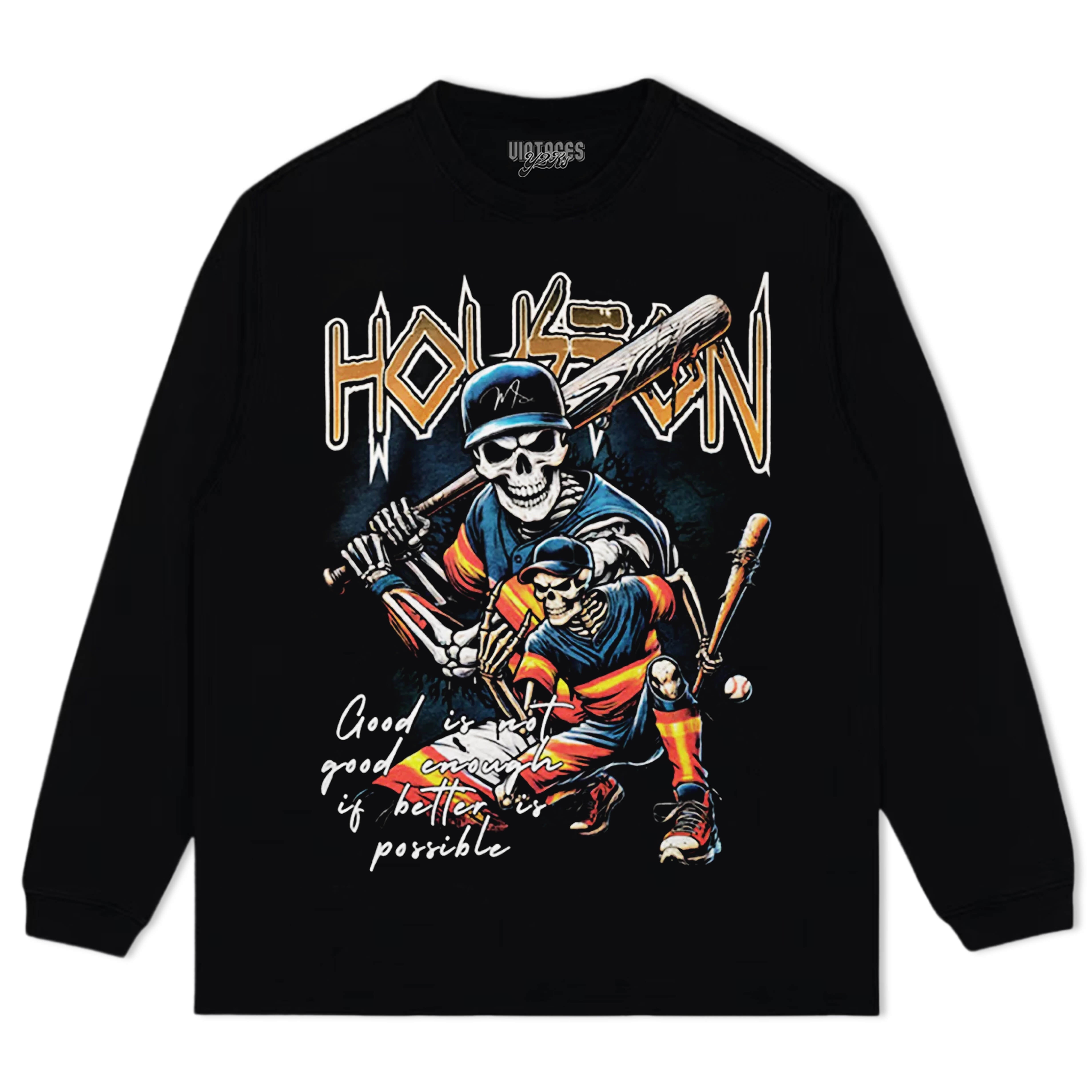 HOUSTON BASEBALL TEE & LS & HOODIE