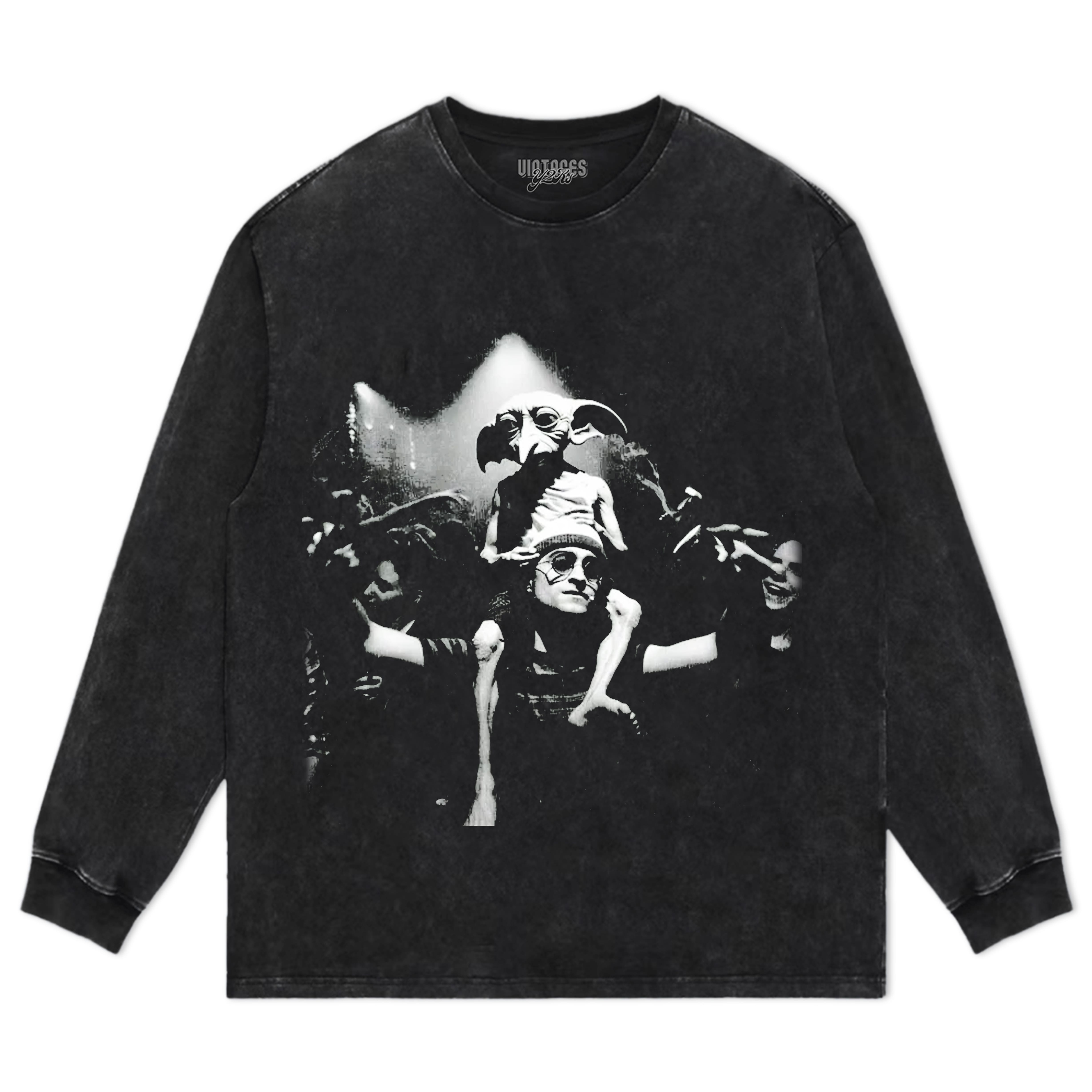 HARRY POTTER FUNNY ELF DANCING RETRO TEE & LS & HOODIE