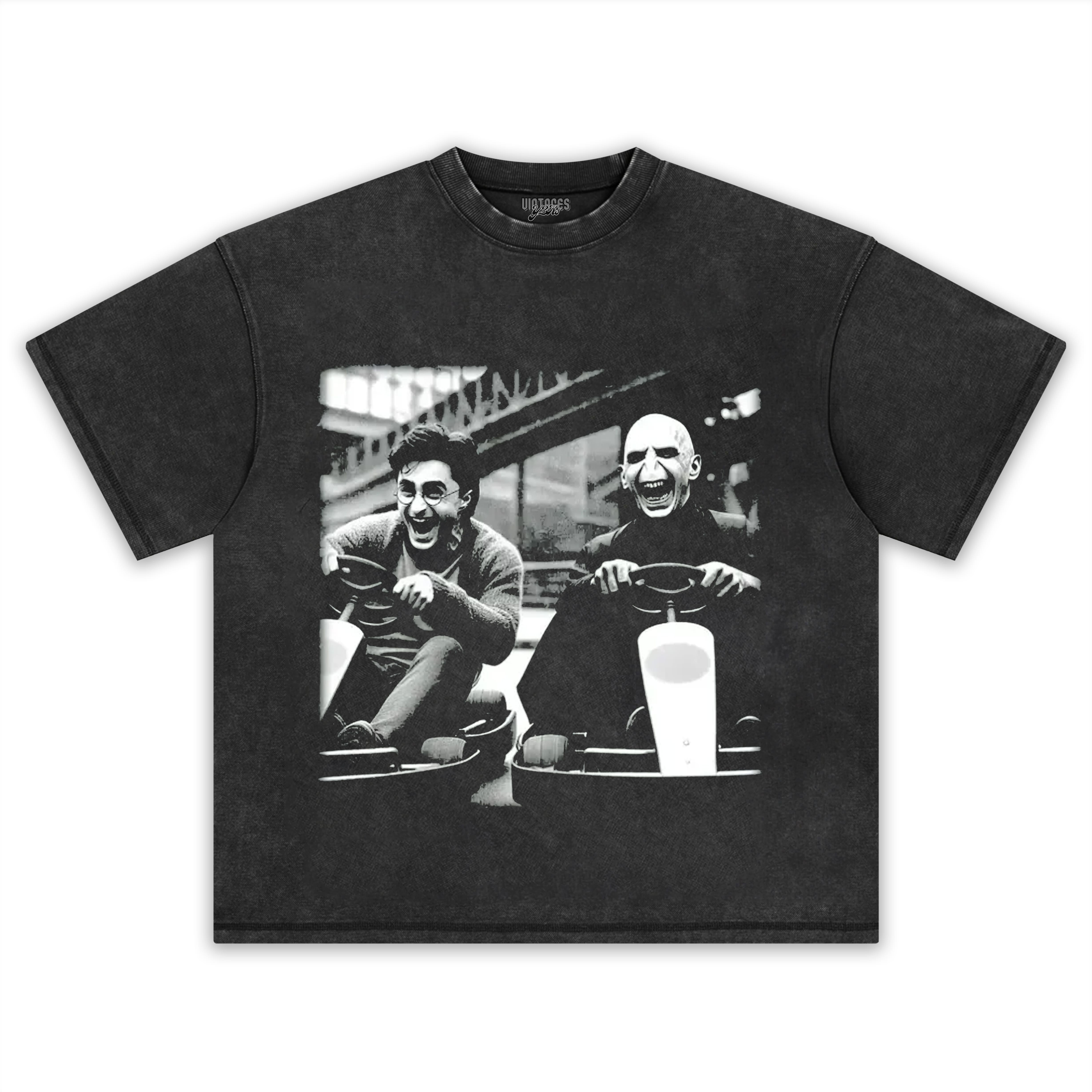 HARRY POTTER FUNNY RACING MONSTER AND BOY RETRO TEE & LS & HOODIE