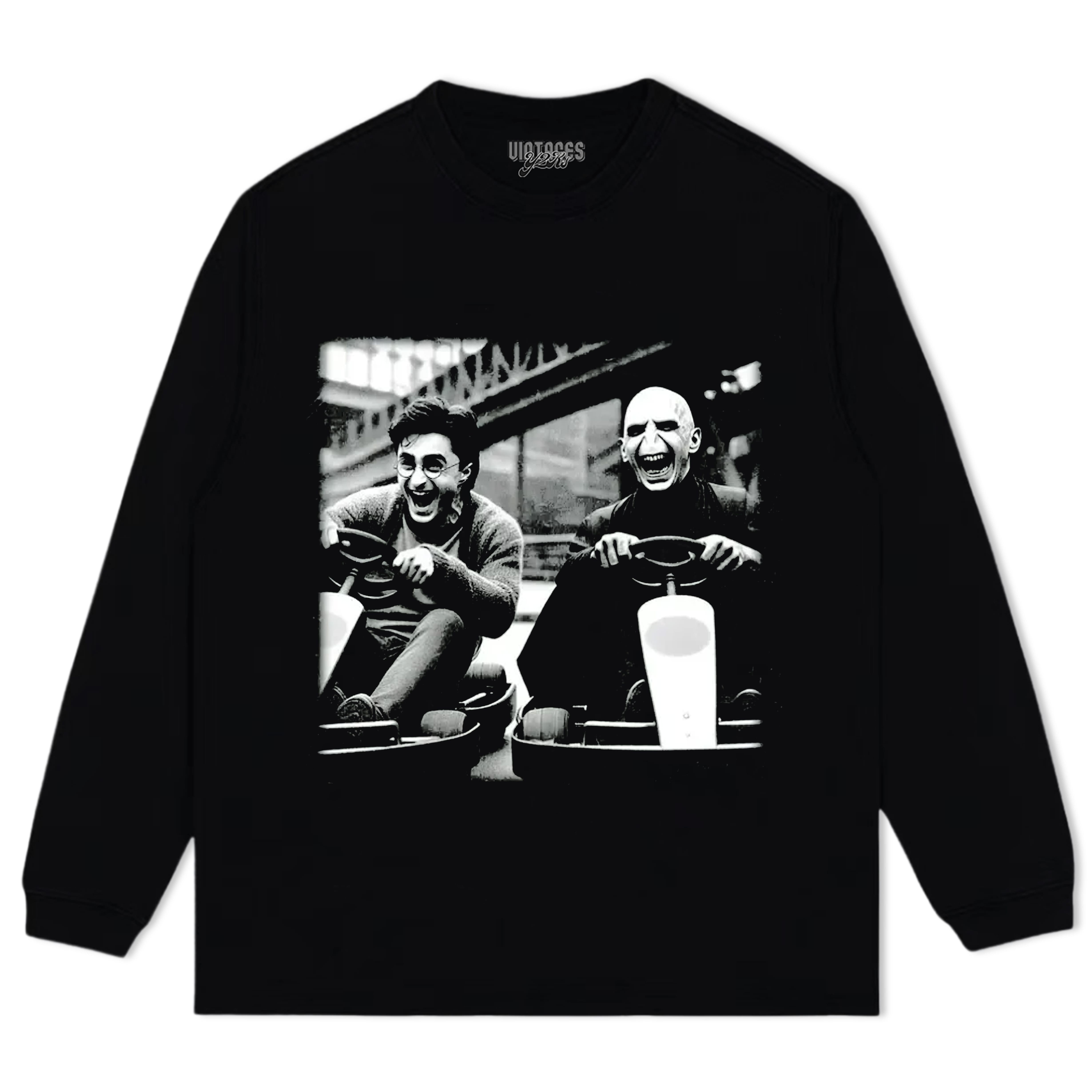 HARRY POTTER FUNNY RACING MONSTER AND BOY RETRO TEE & LS & HOODIE