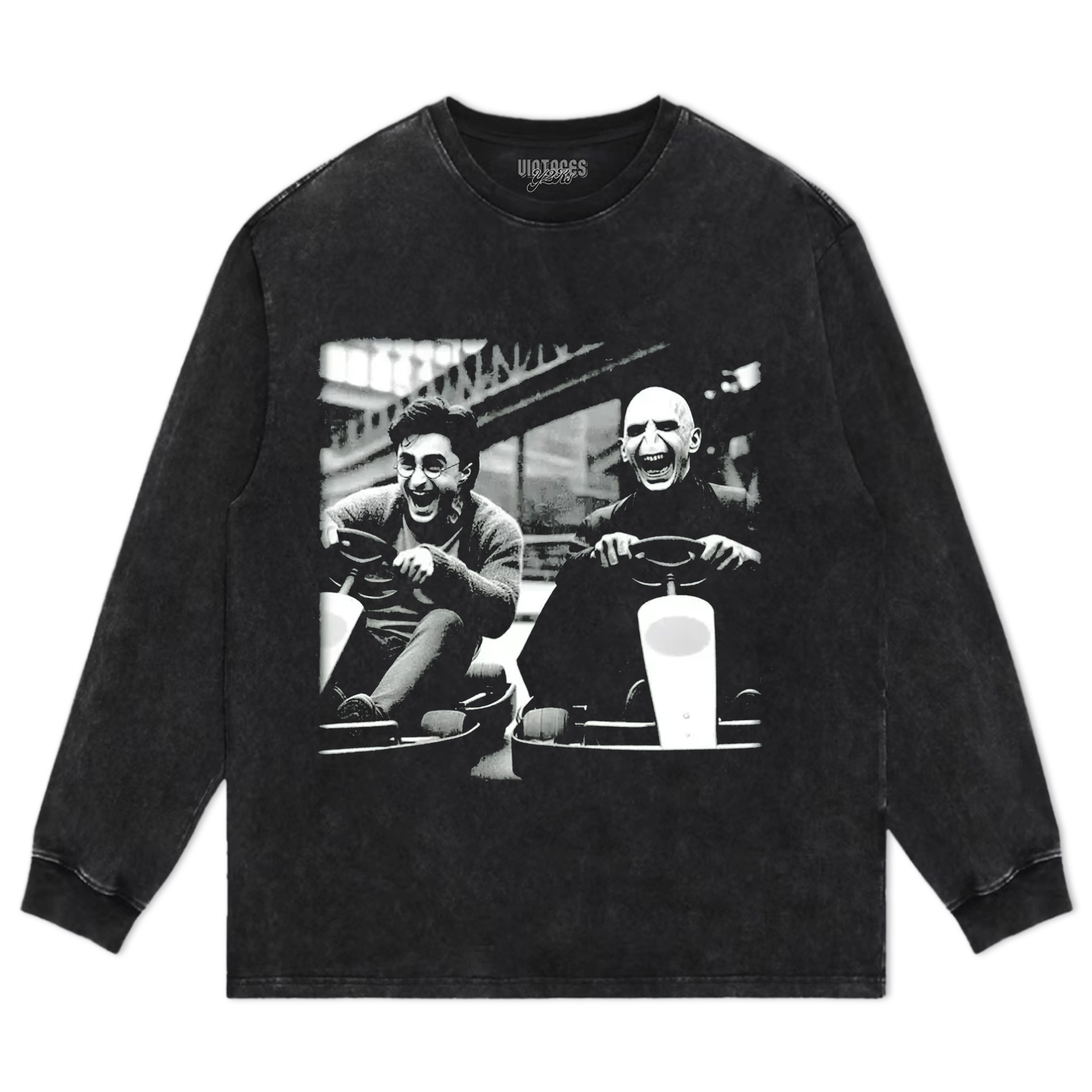 HARRY POTTER FUNNY RACING MONSTER AND BOY RETRO TEE & LS & HOODIE