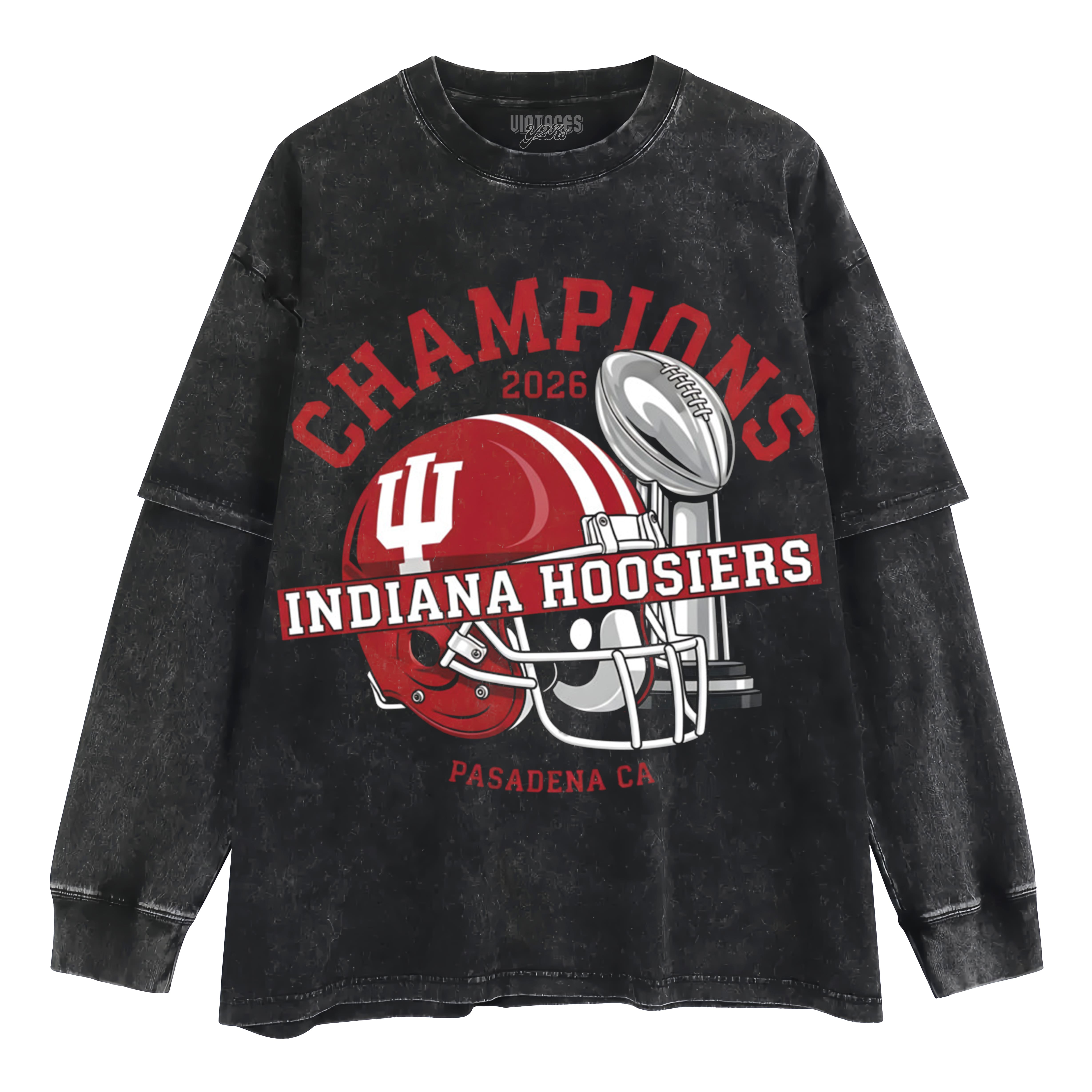 INDIANA HOOSIERS 2026 CHAMPS LAYERED LONG SLEEVE